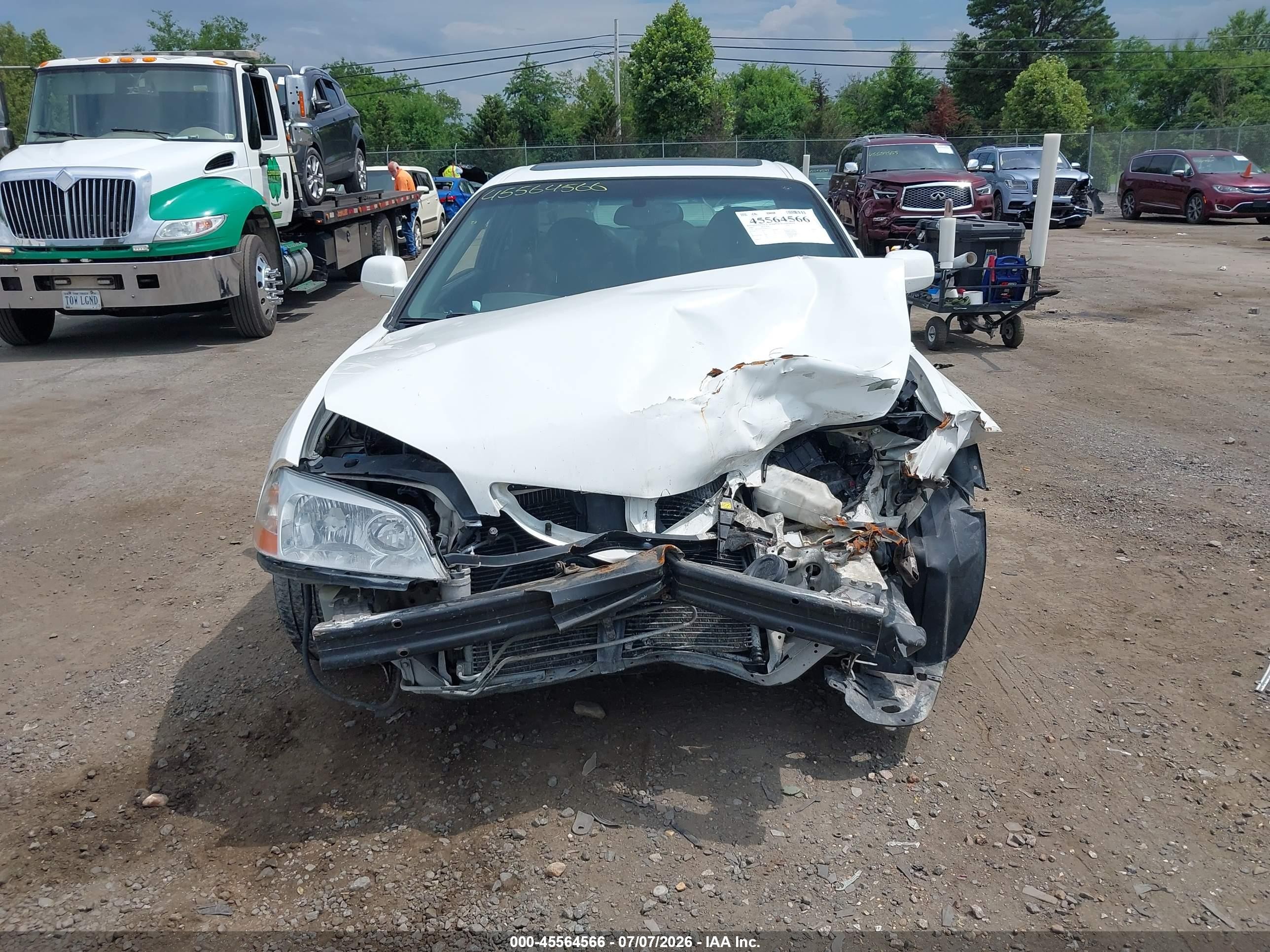 2003 Acura Cl 3.2 Type S White vin: 19UYA42753A011223