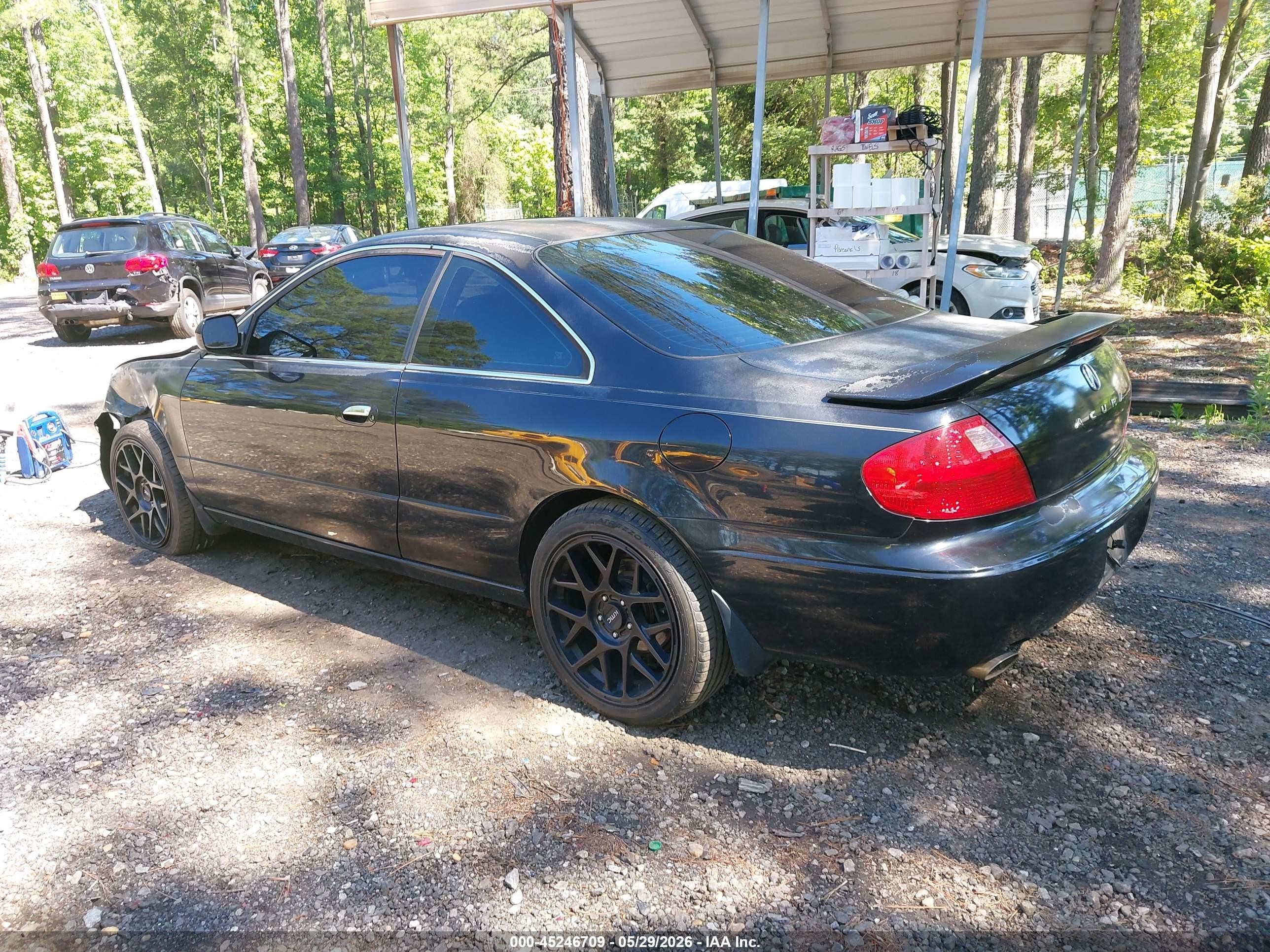 2001 Acura Cl 3.2 Type S Black vin: 19UYA42761A038234