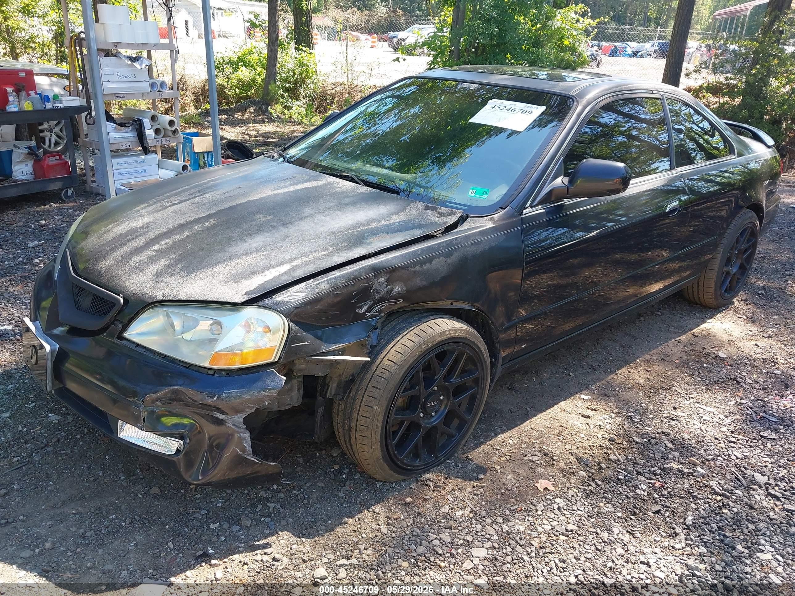 2001 Acura Cl 3.2 Type S Black vin: 19UYA42761A038234