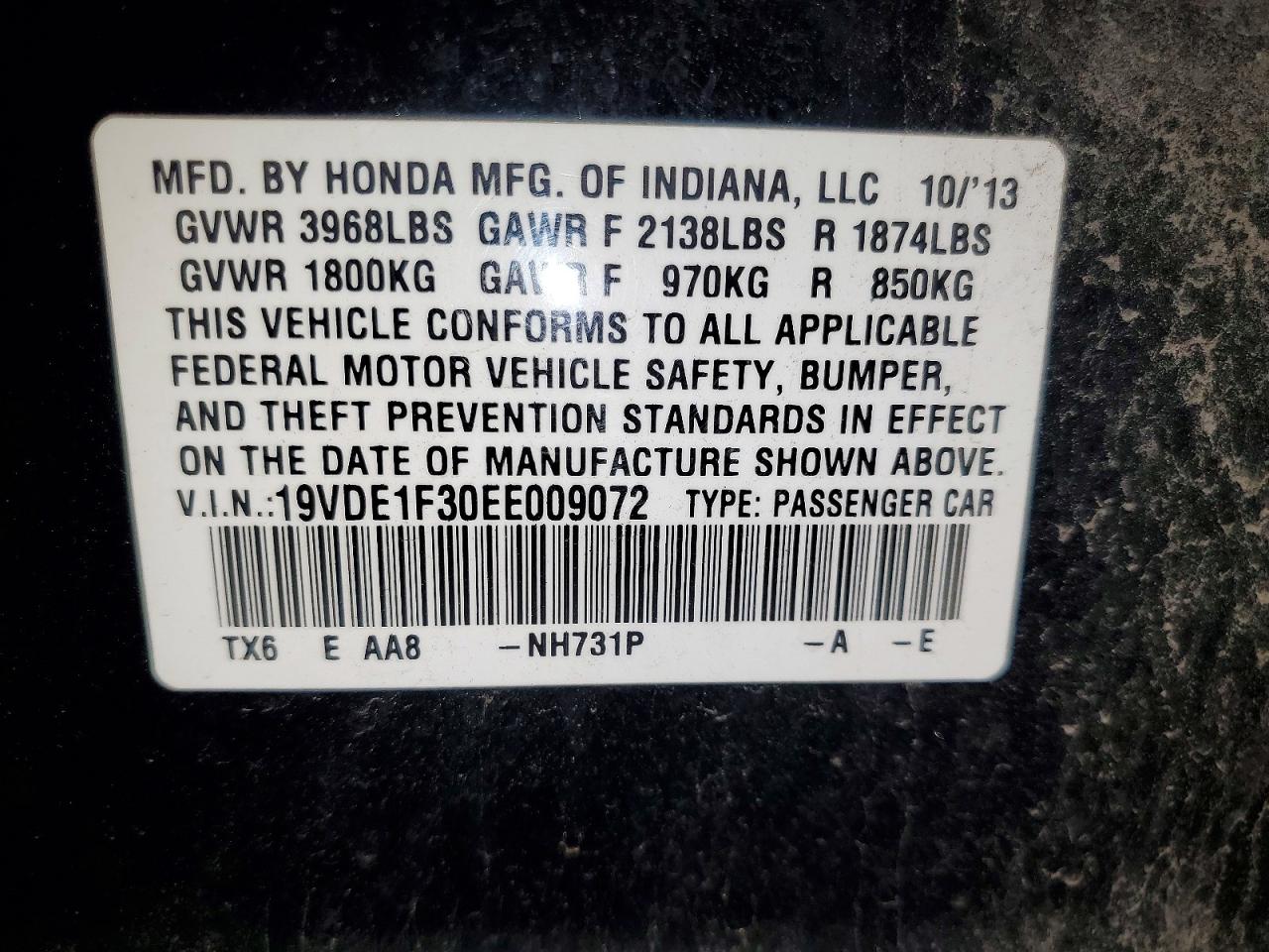 2014 Acura Ilx 20 Black vin: 19VDE1F30EE009072