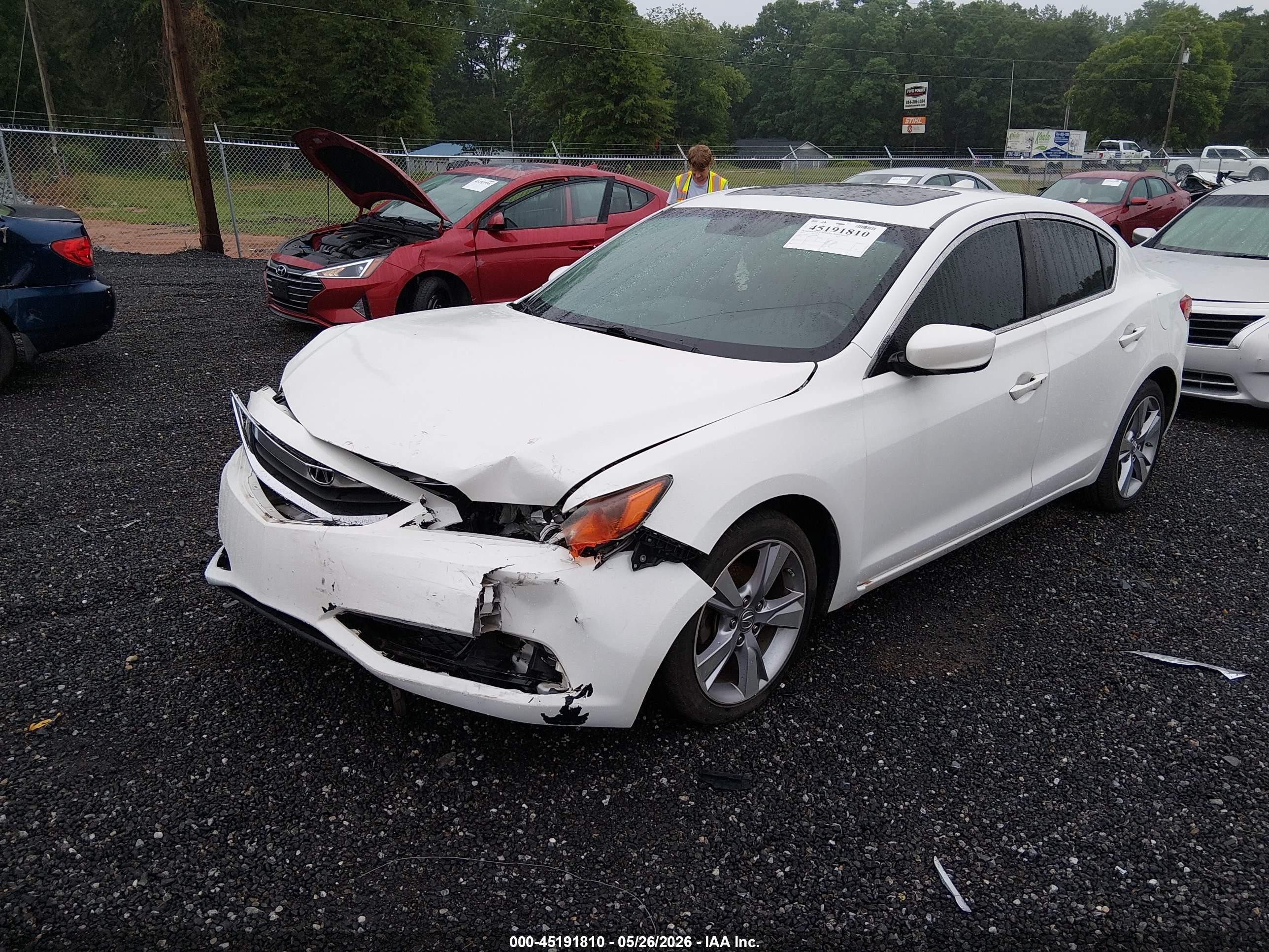 2014 Acura Ilx 2.0l White vin: 19VDE1F32EE001684
