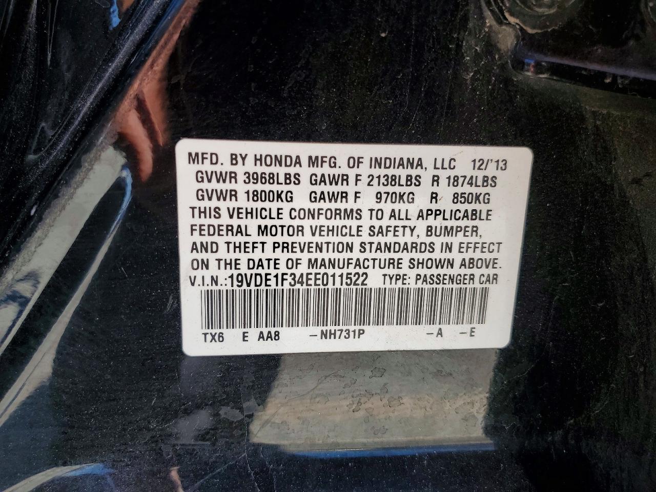 2014 Acura Ilx 20 Black vin: 19VDE1F34EE011522