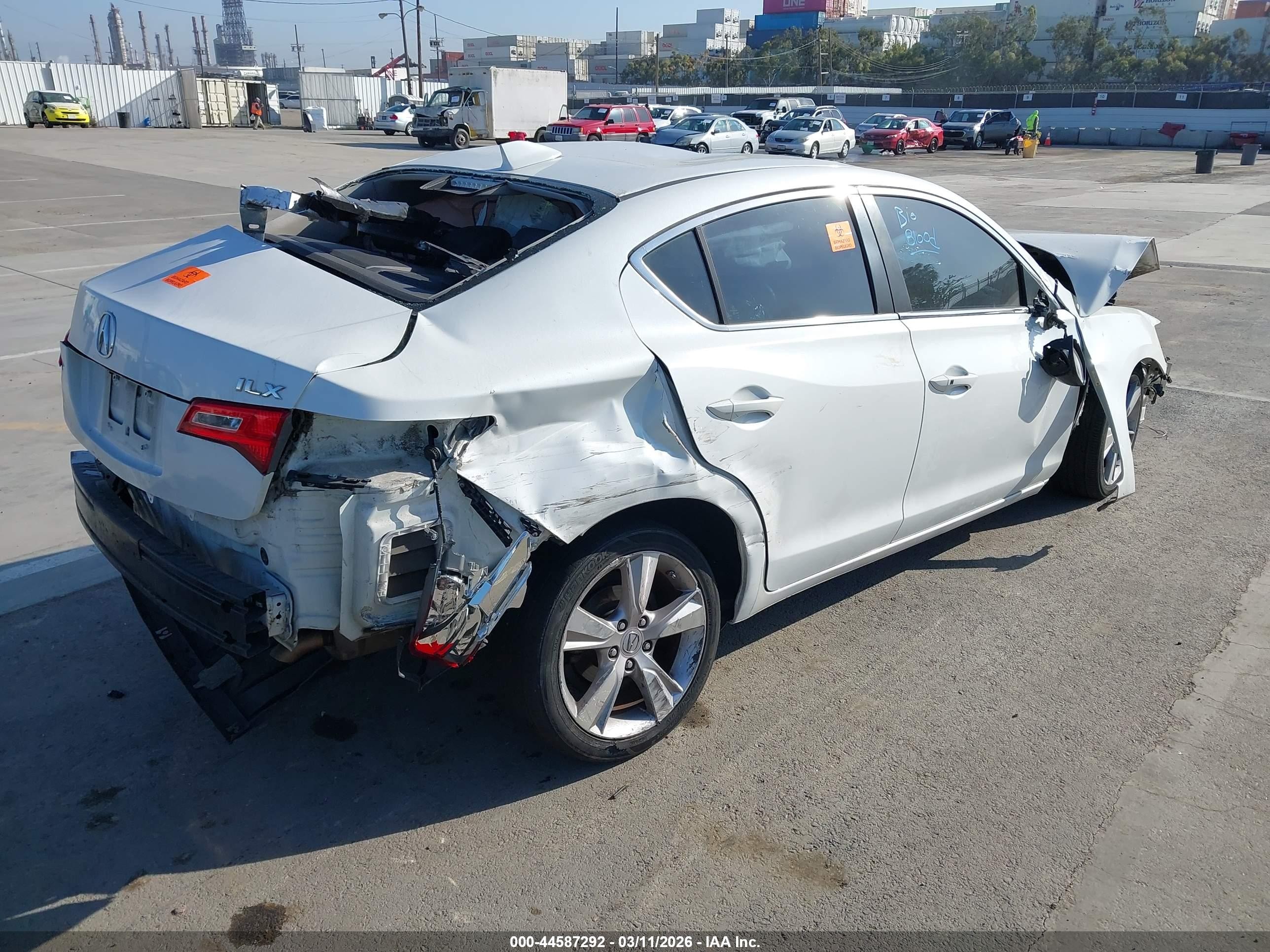 2014 Acura Ilx 2.0l White vin: 19VDE1F34EE012136
