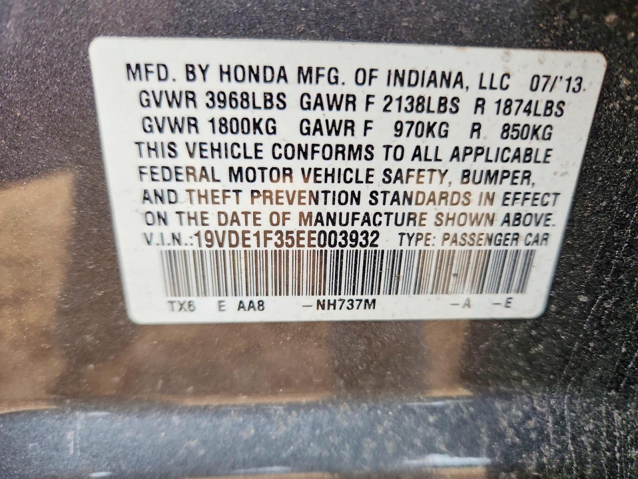 2014 Acura Ilx 20 Gray vin: 19VDE1F35EE003932