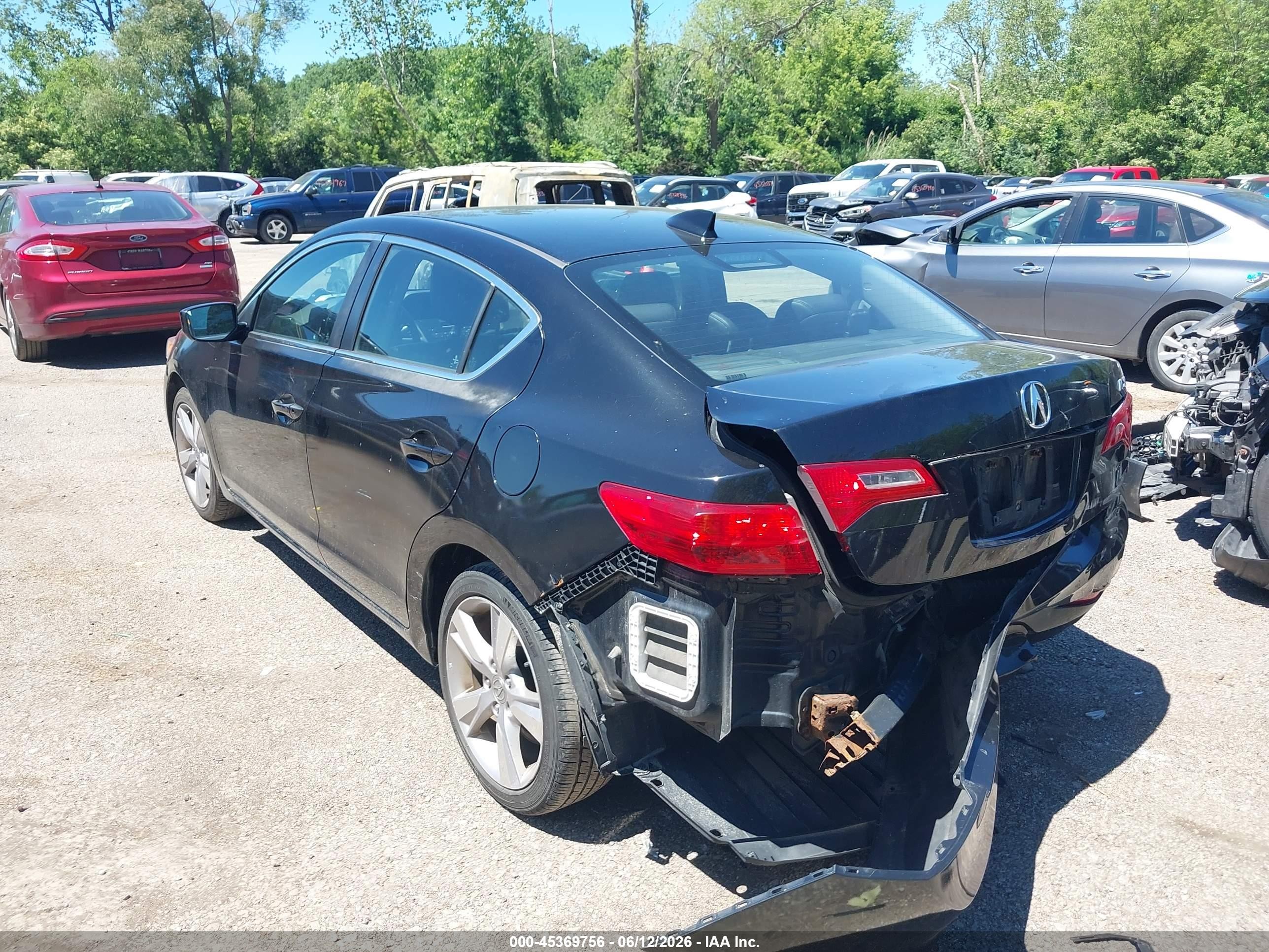 2015 Acura Ilx 2.0l Black vin: 19VDE1F35FE003575