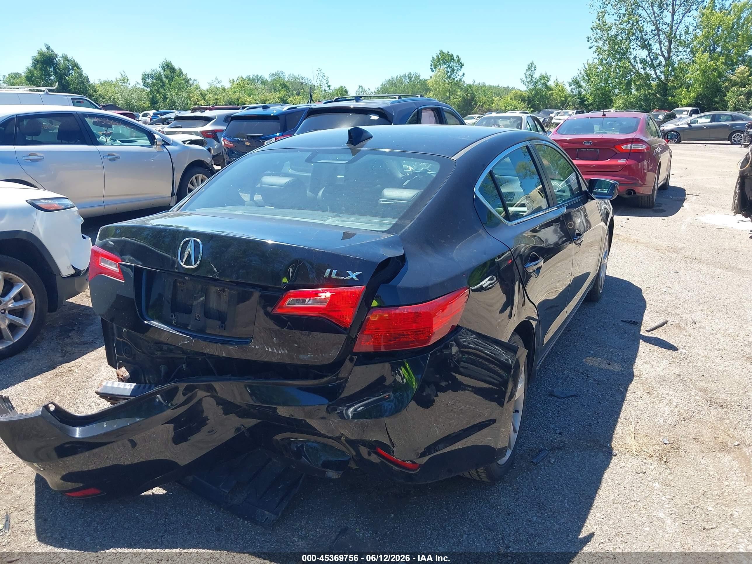 2015 Acura Ilx 2.0l Black vin: 19VDE1F35FE003575