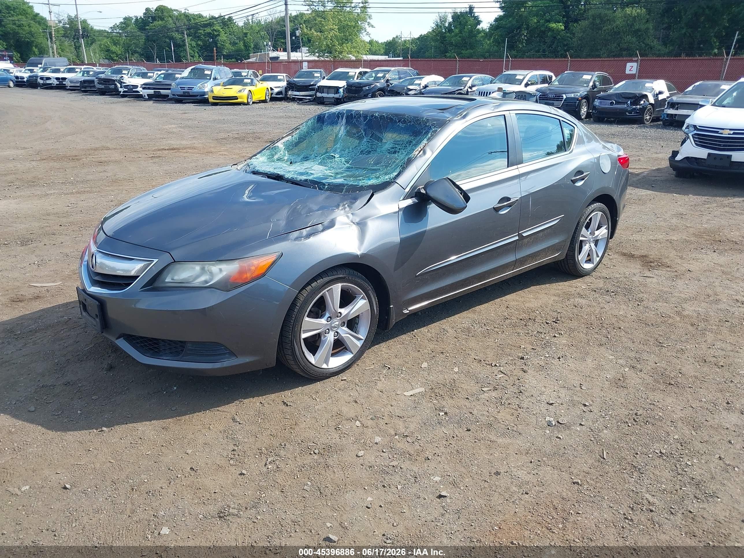 2014 Acura Ilx 2.0l Gray vin: 19VDE1F3XEE003022