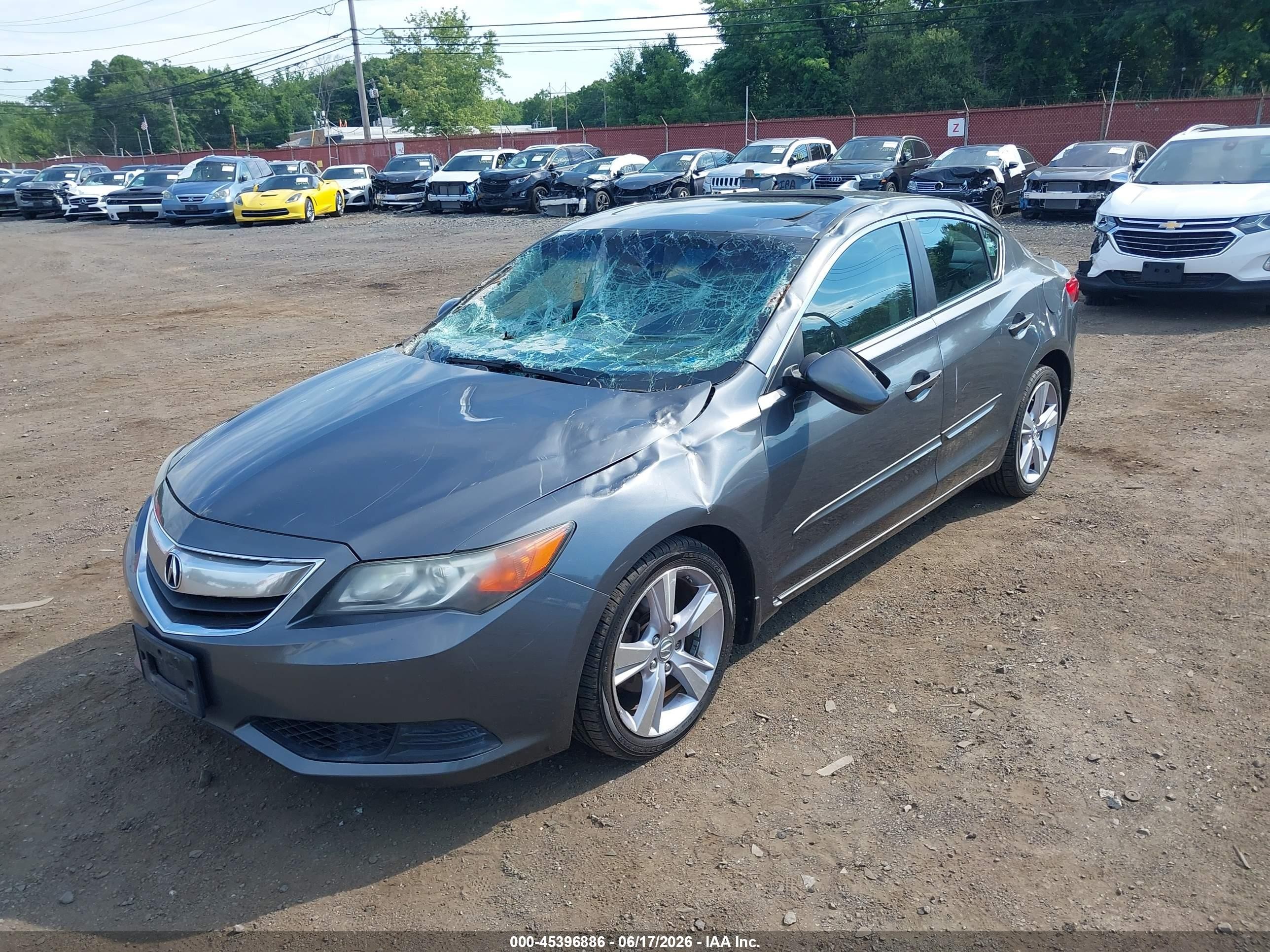 2014 Acura Ilx 2.0l Gray vin: 19VDE1F3XEE003022