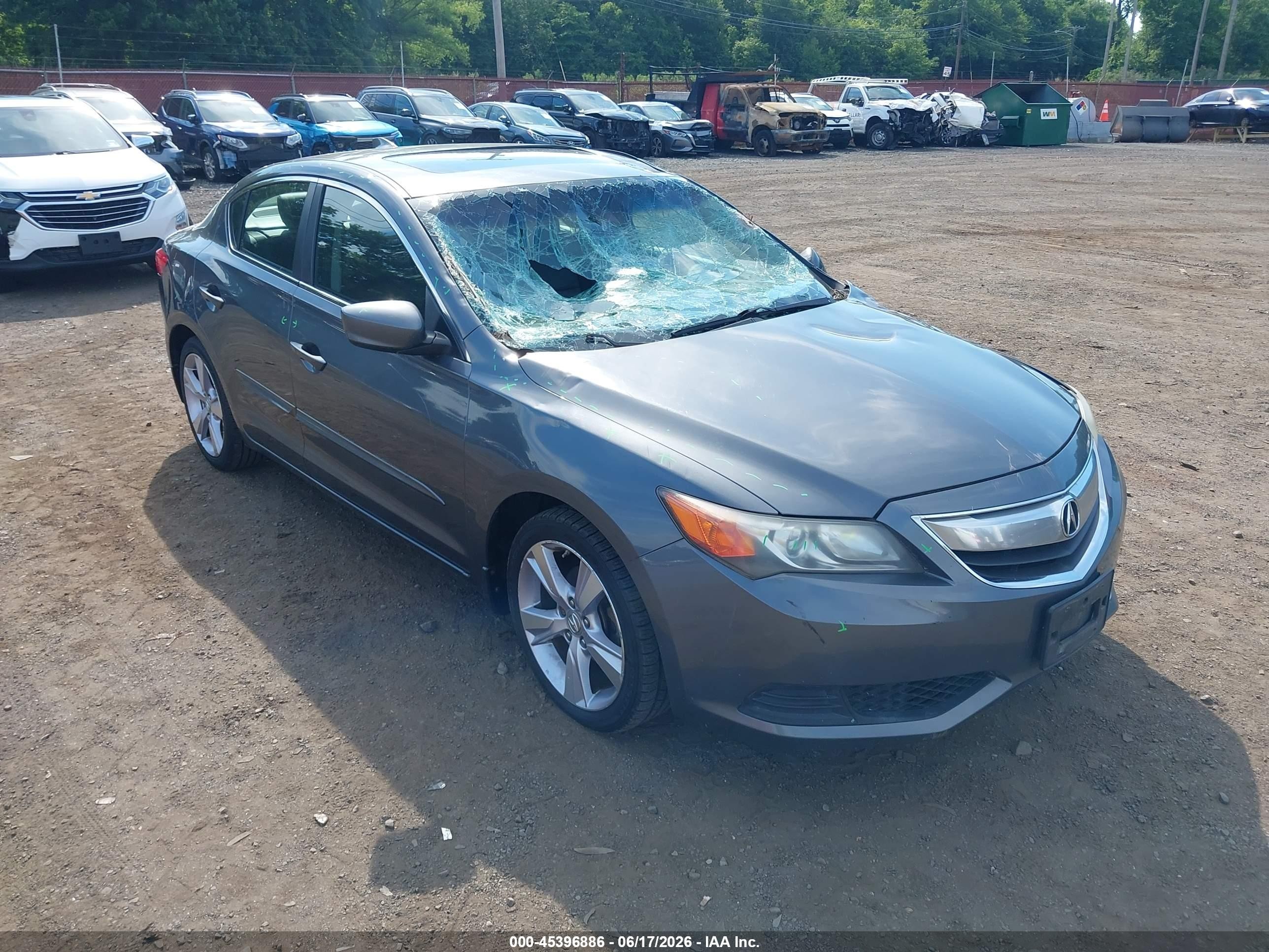 2014 Acura Ilx 2.0l Gray vin: 19VDE1F3XEE003022