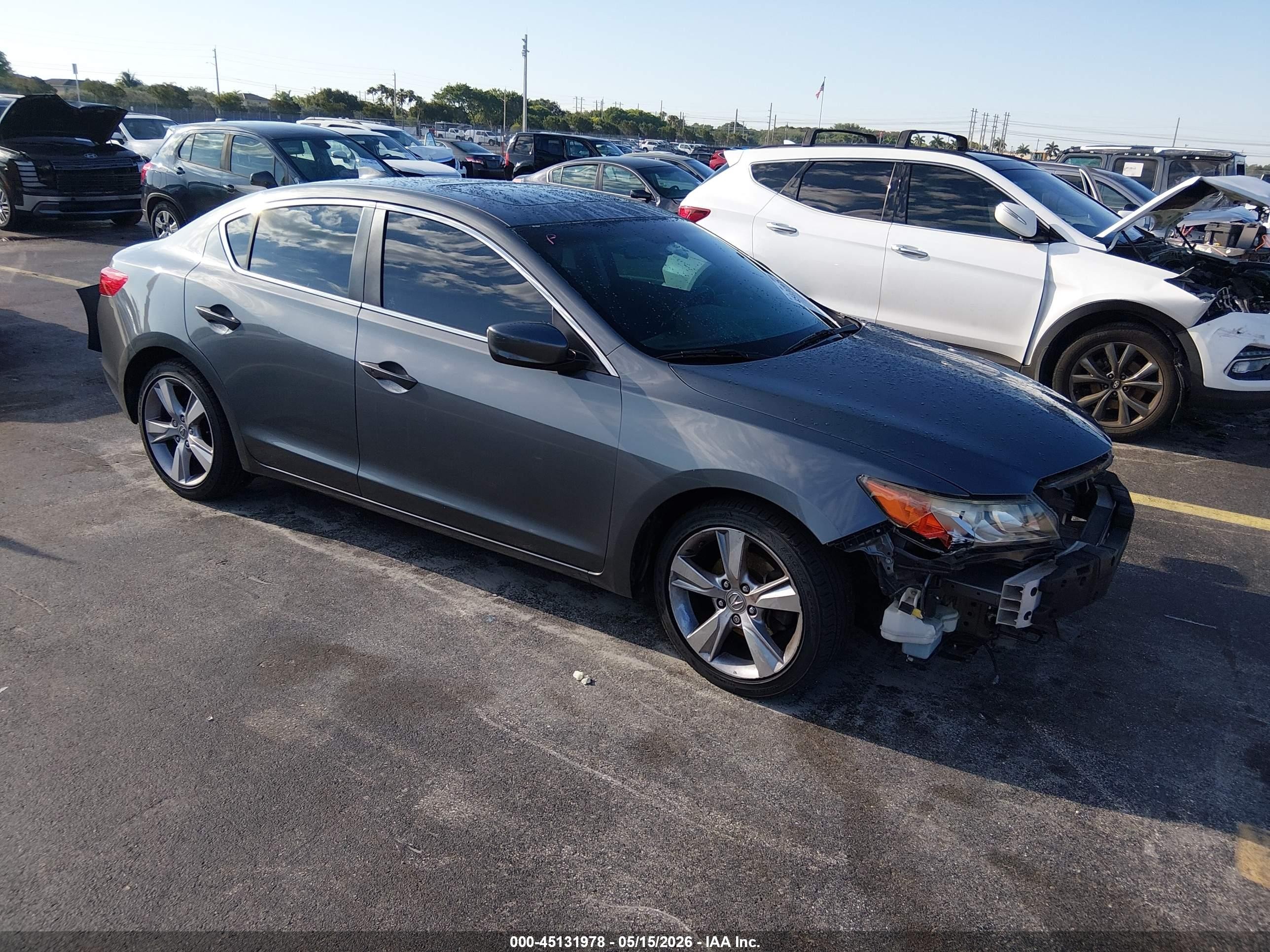 2014 Acura Ilx 2.0l Gray vin: 19VDE1F3XEE005241