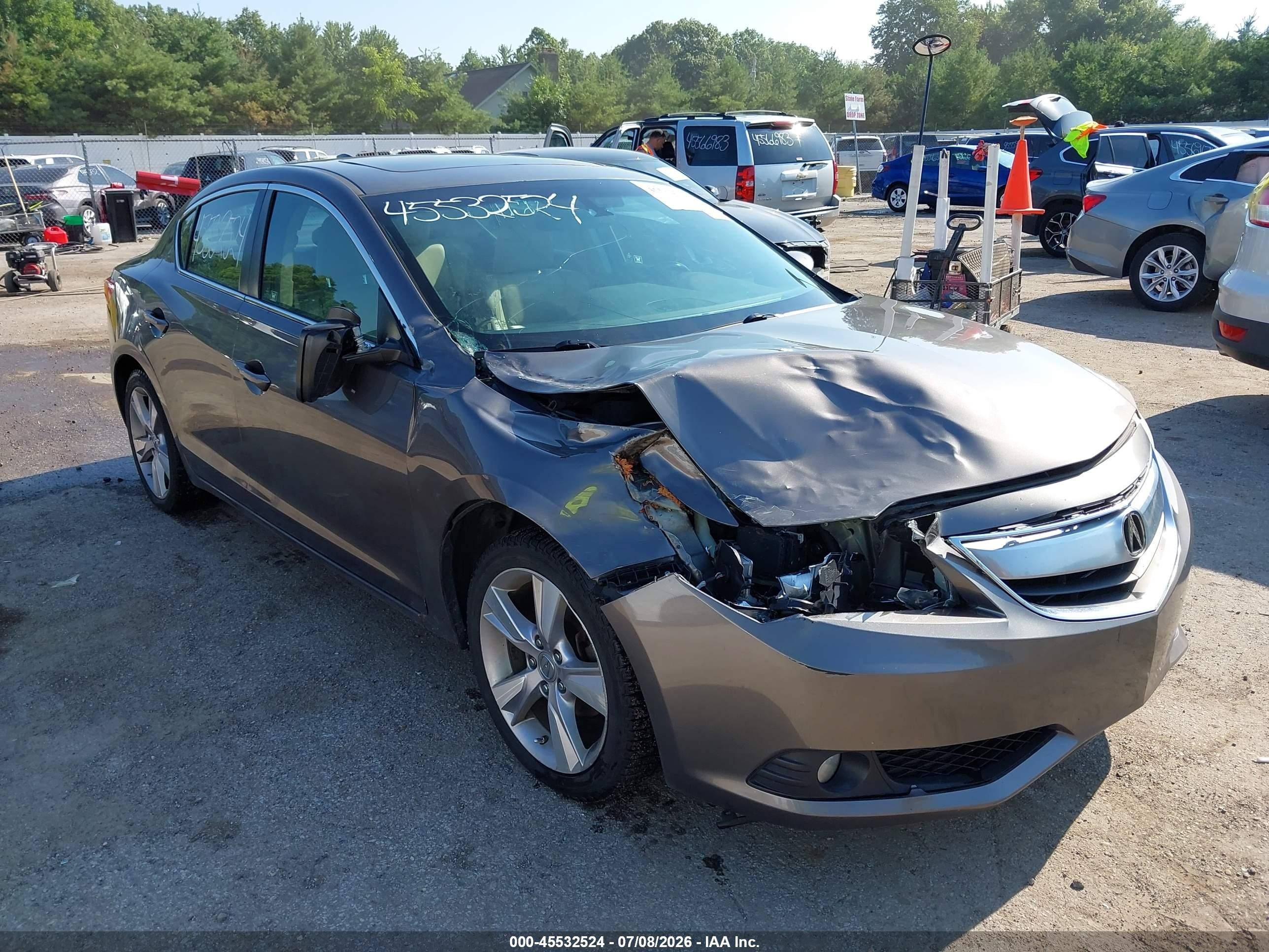 2013 Acura Ilx 2.0l Серый vin: 19VDE1F52DE013768