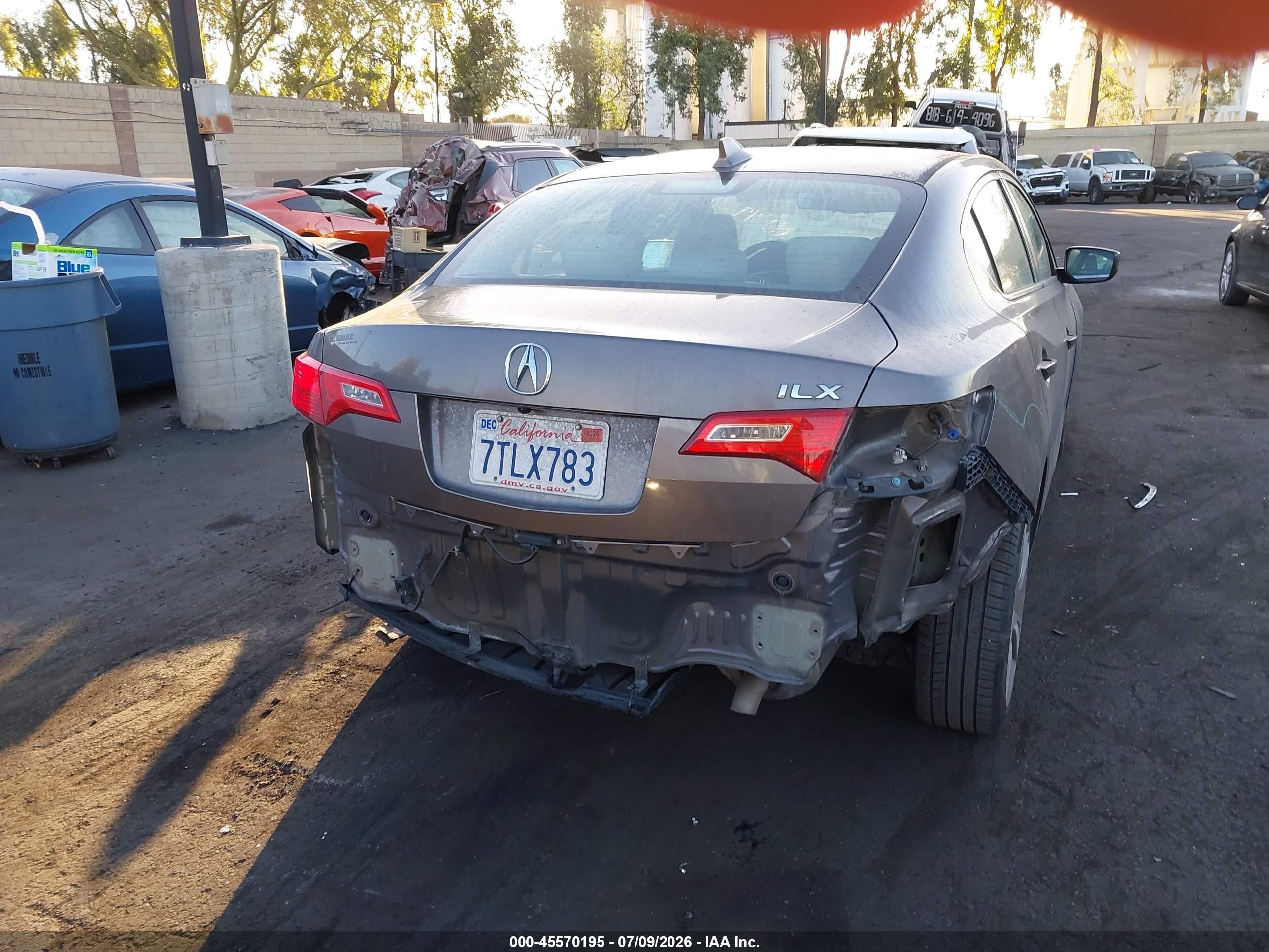 2013 Acura Ilx 2.0l Gray vin: 19VDE1F53DE011429