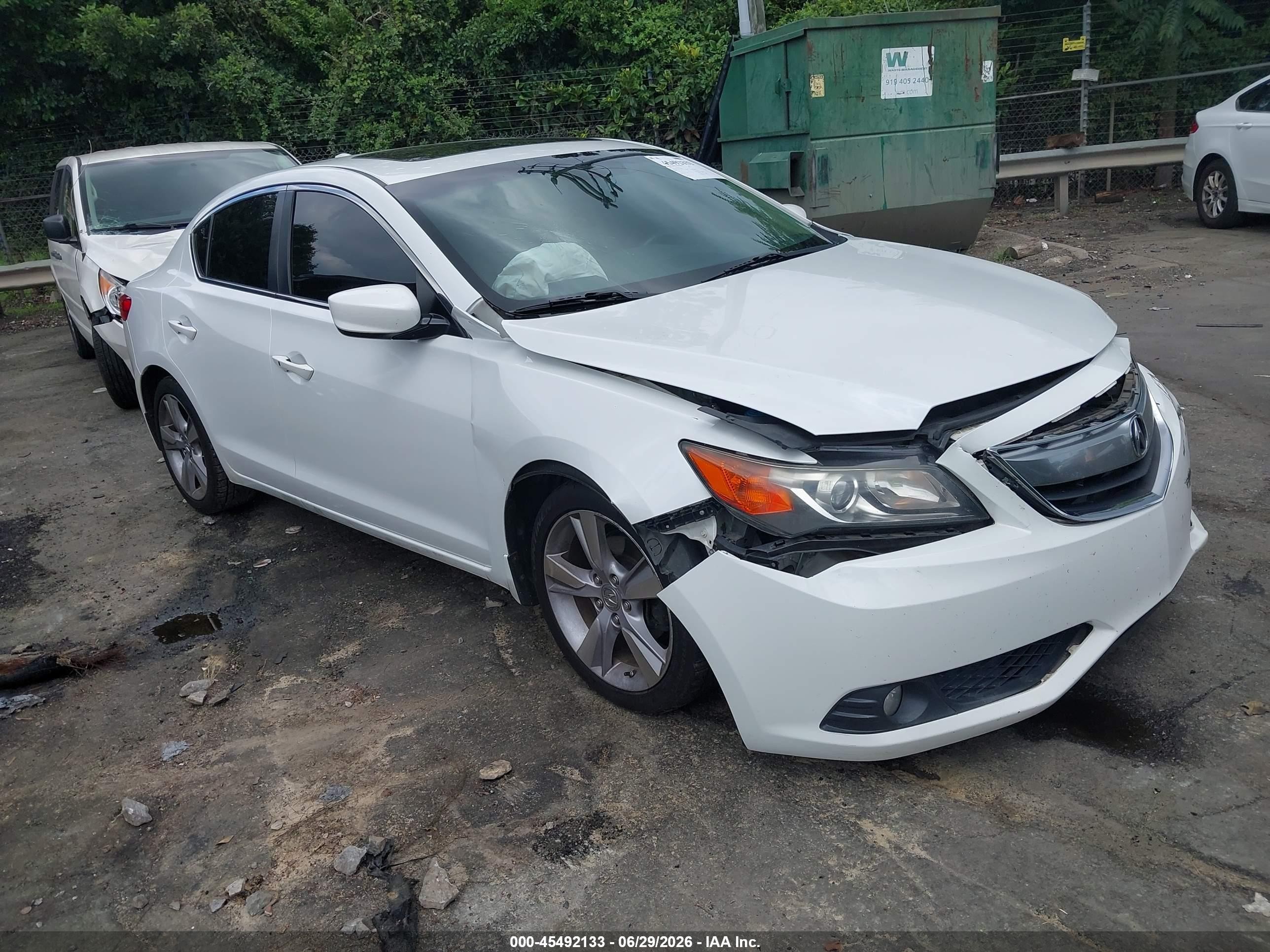 2015 Acura Ilx 2.0l White vin: 19VDE1F56FE009841