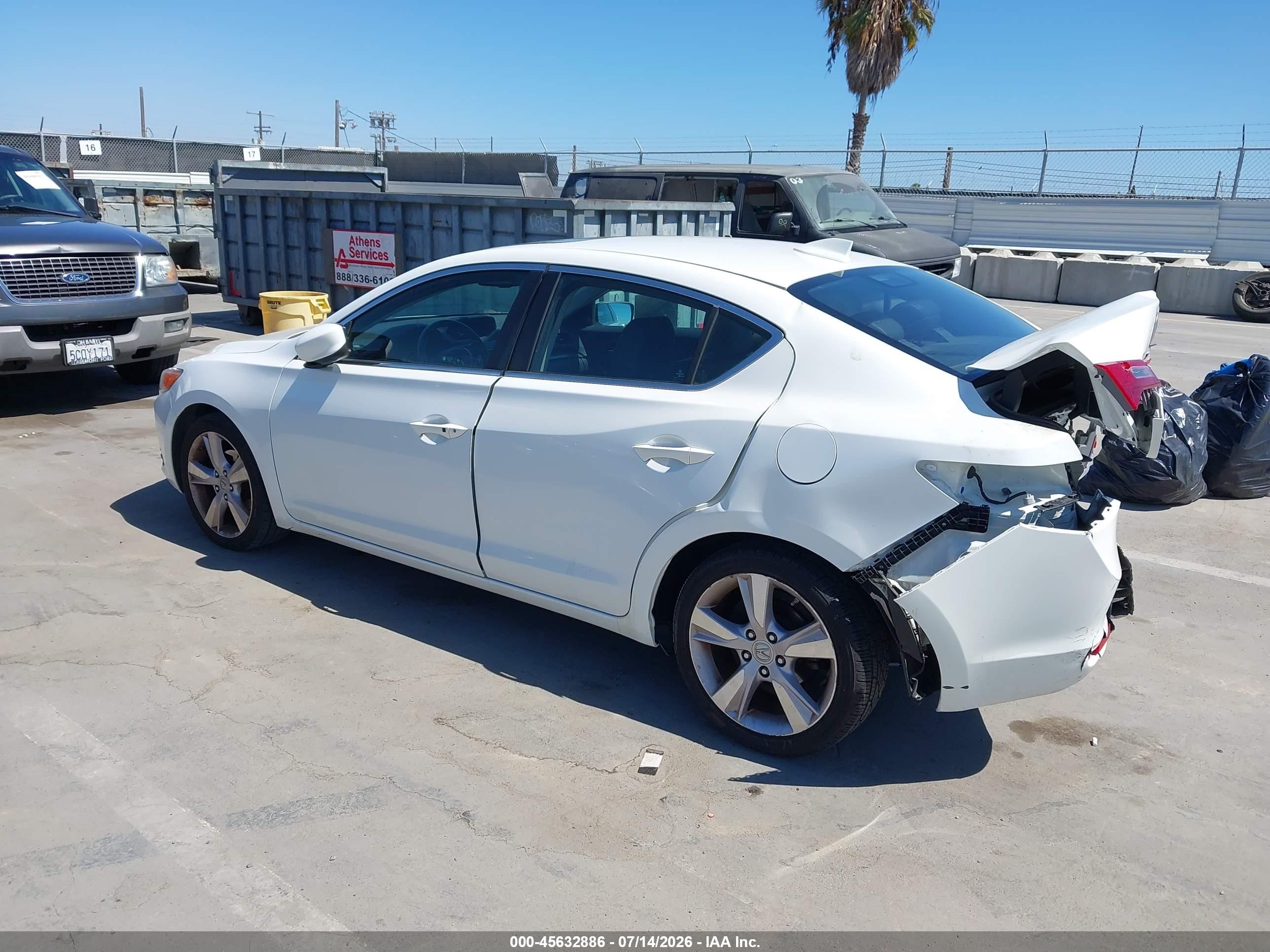 2015 Acura Ilx 2.0l White vin: 19VDE1F57FE004504