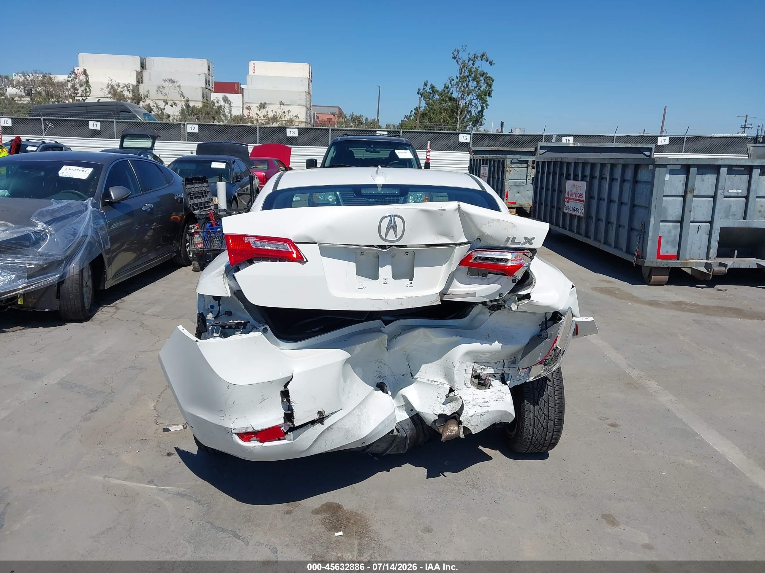 2015 Acura Ilx 2.0l White vin: 19VDE1F57FE004504