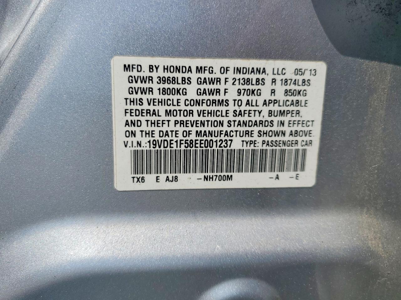 2014 Acura Ilx 20 Premium Silver vin: 19VDE1F58EE001237