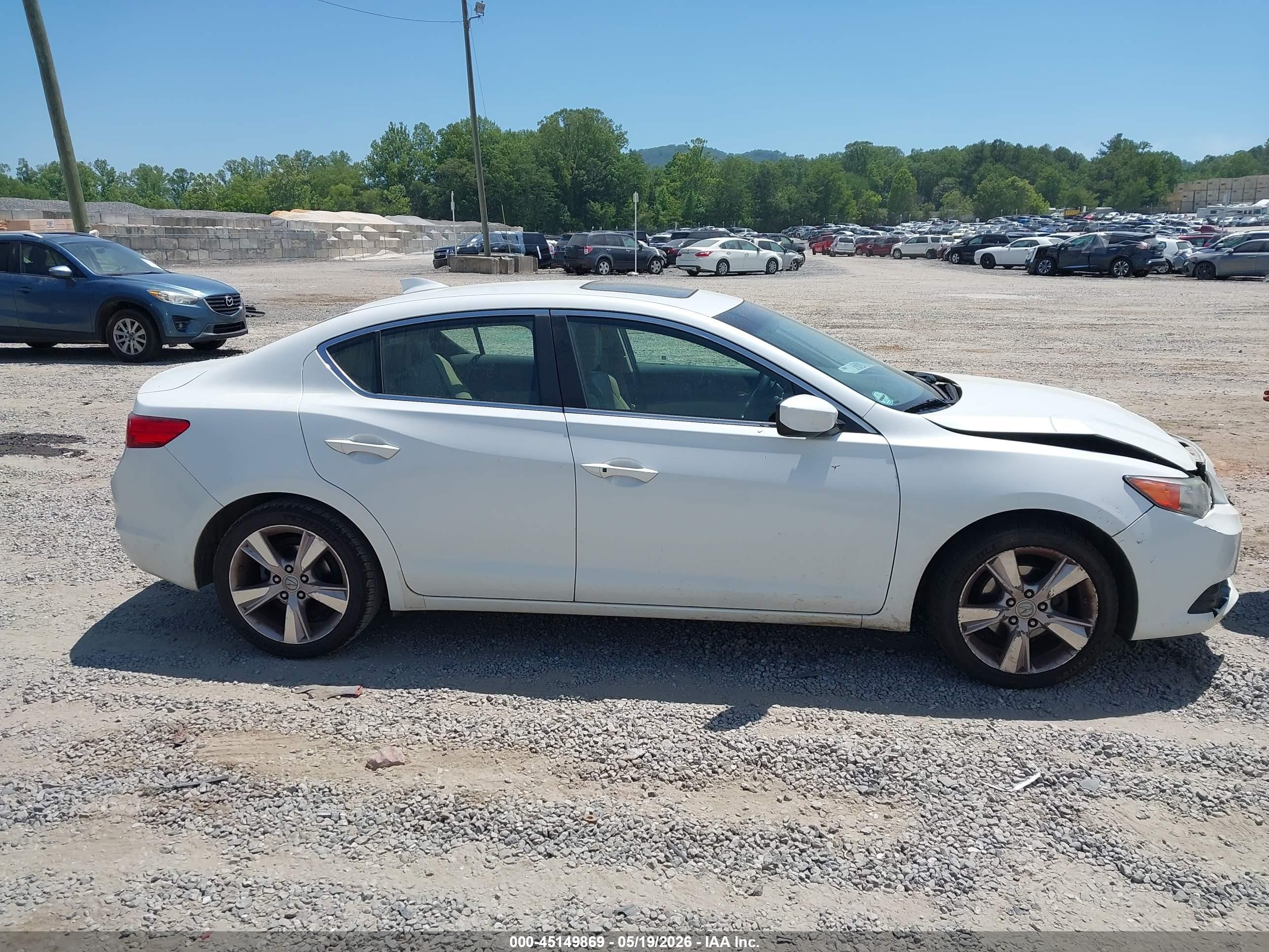 2014 Acura Ilx 2.0l White vin: 19VDE1F58EE006633