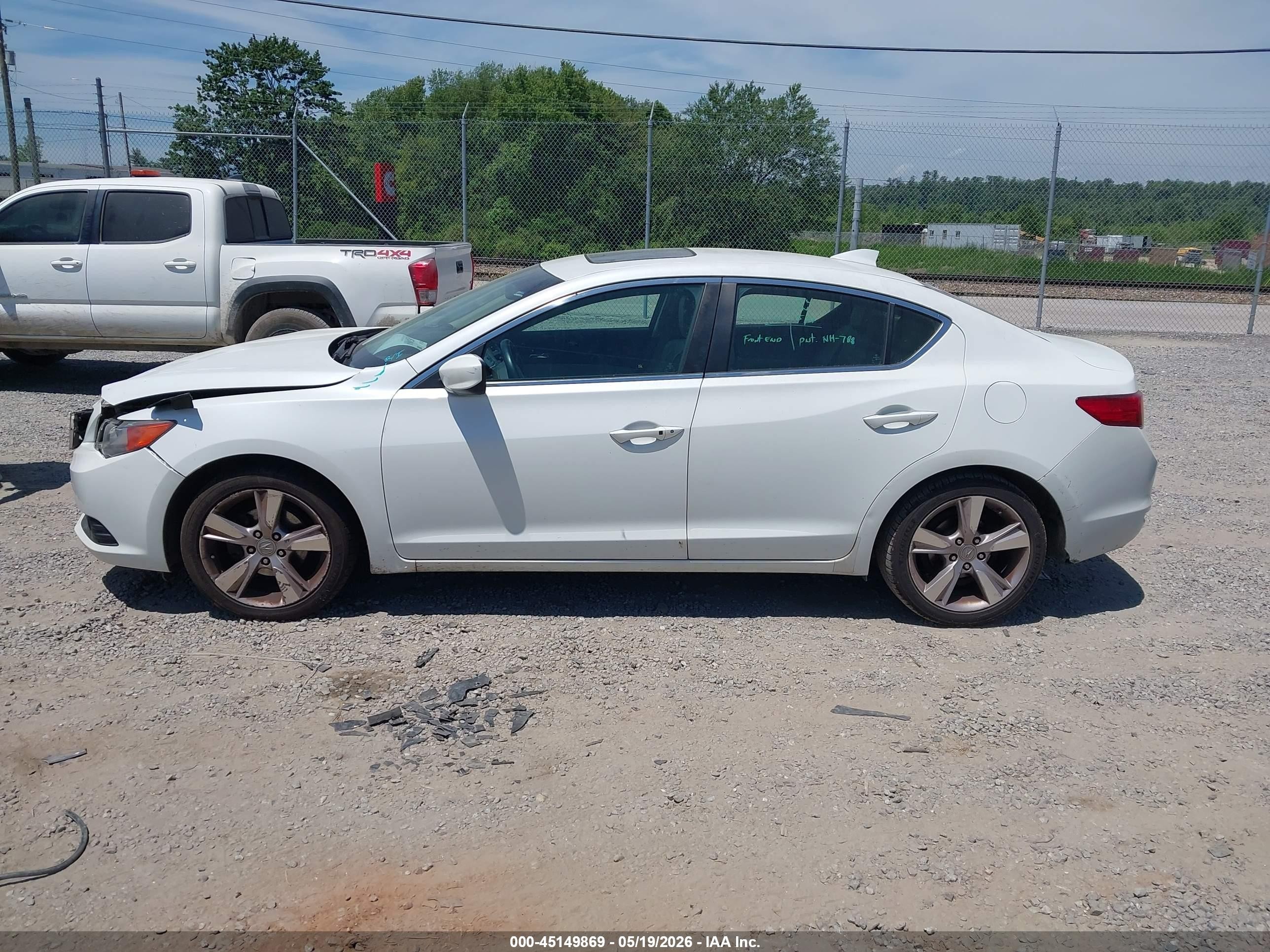 2014 Acura Ilx 2.0l White vin: 19VDE1F58EE006633