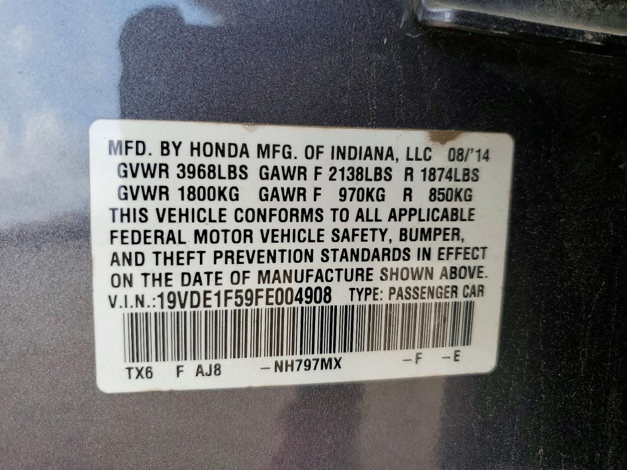 2015 Acura Ilx 20 Premium Gray vin: 19VDE1F59FE004908