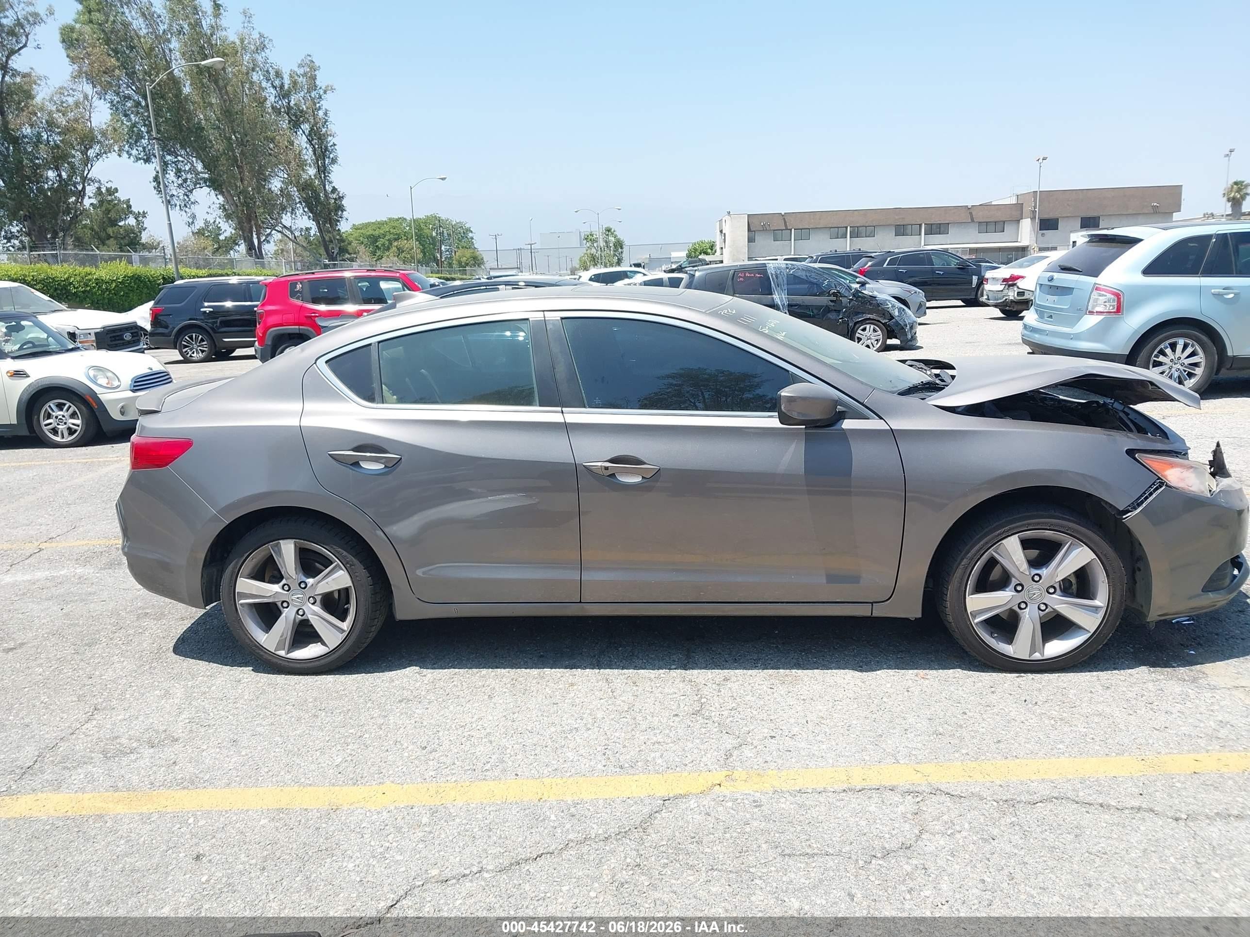 2013 Acura Ilx 2.0l Gray vin: 19VDE1F5XDE015896