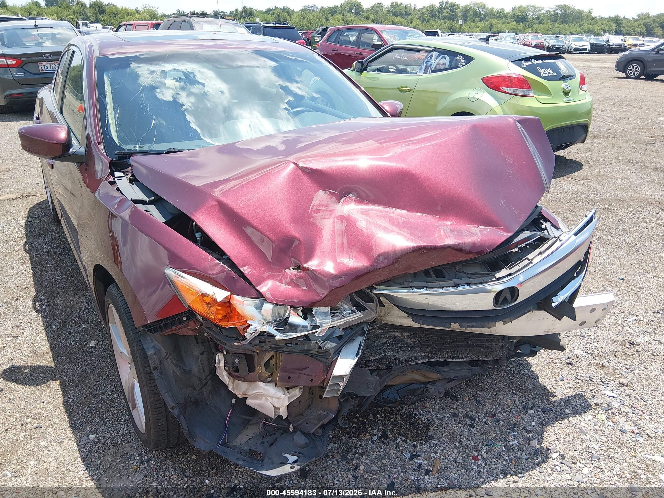 2015 Acura Ilx 2.0l Burgundy vin: 19VDE1F71FE006007