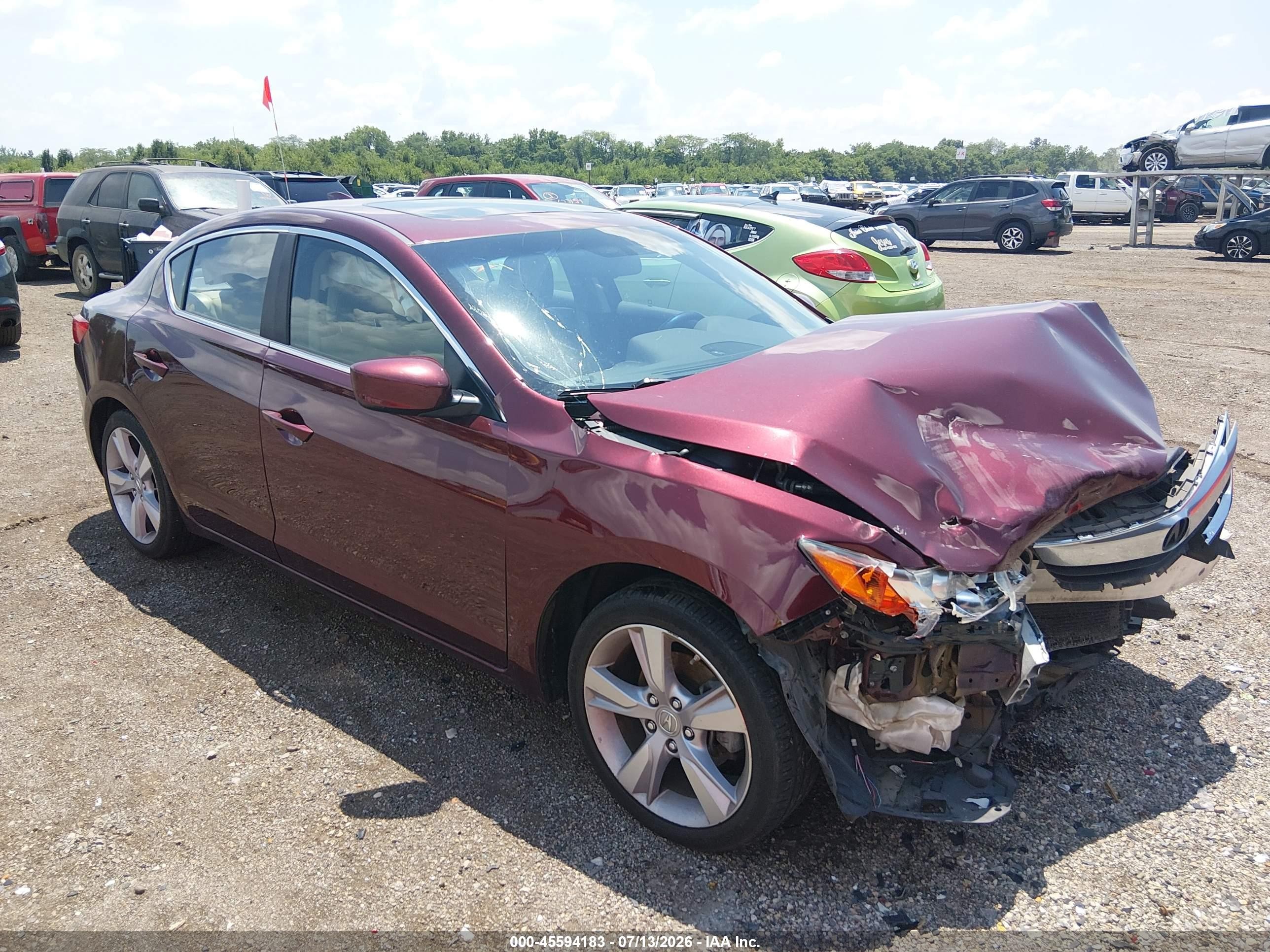 2015 Acura Ilx 2.0l Burgundy vin: 19VDE1F71FE006007