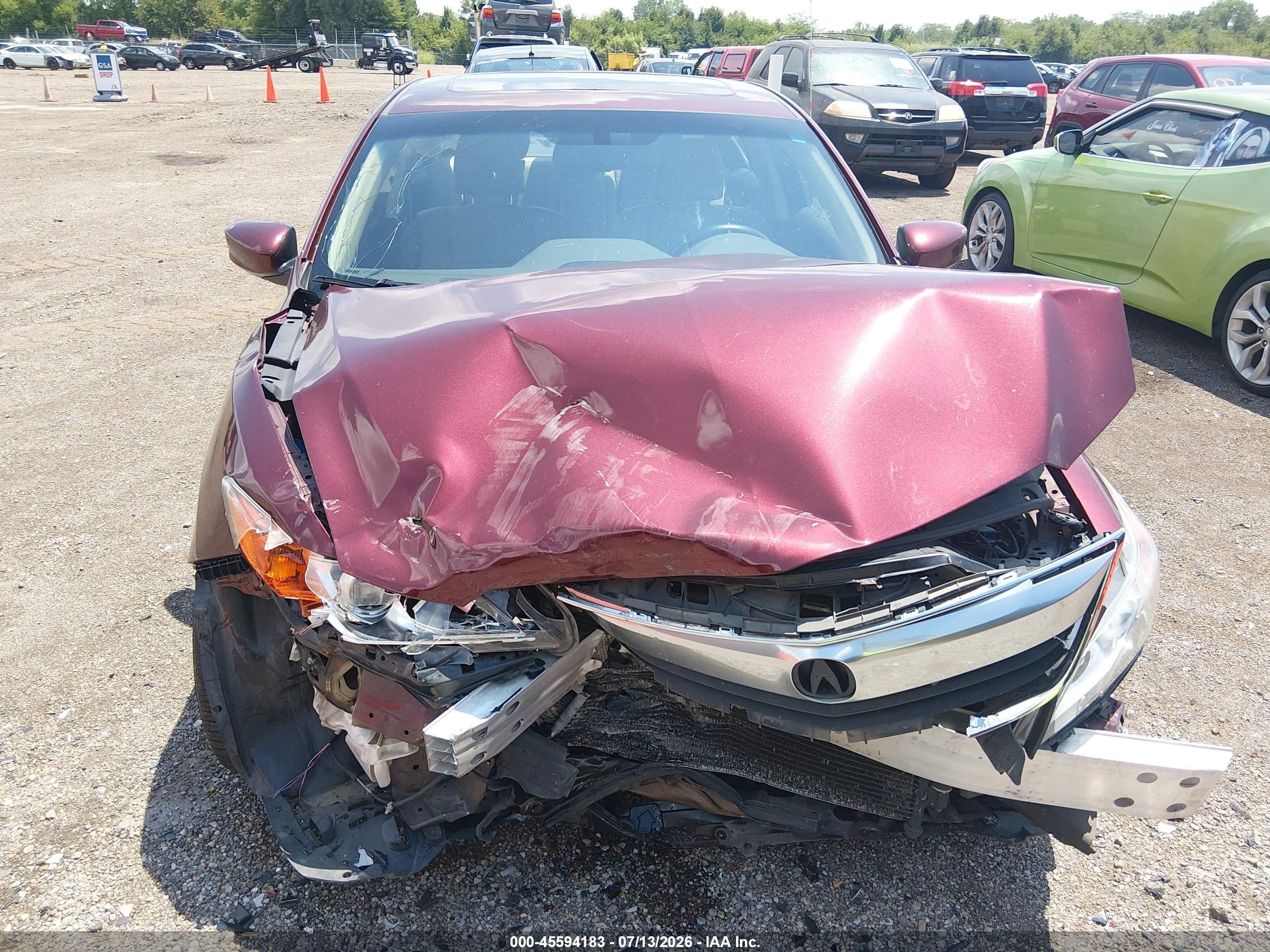 2015 Acura Ilx 2.0l Burgundy vin: 19VDE1F71FE006007