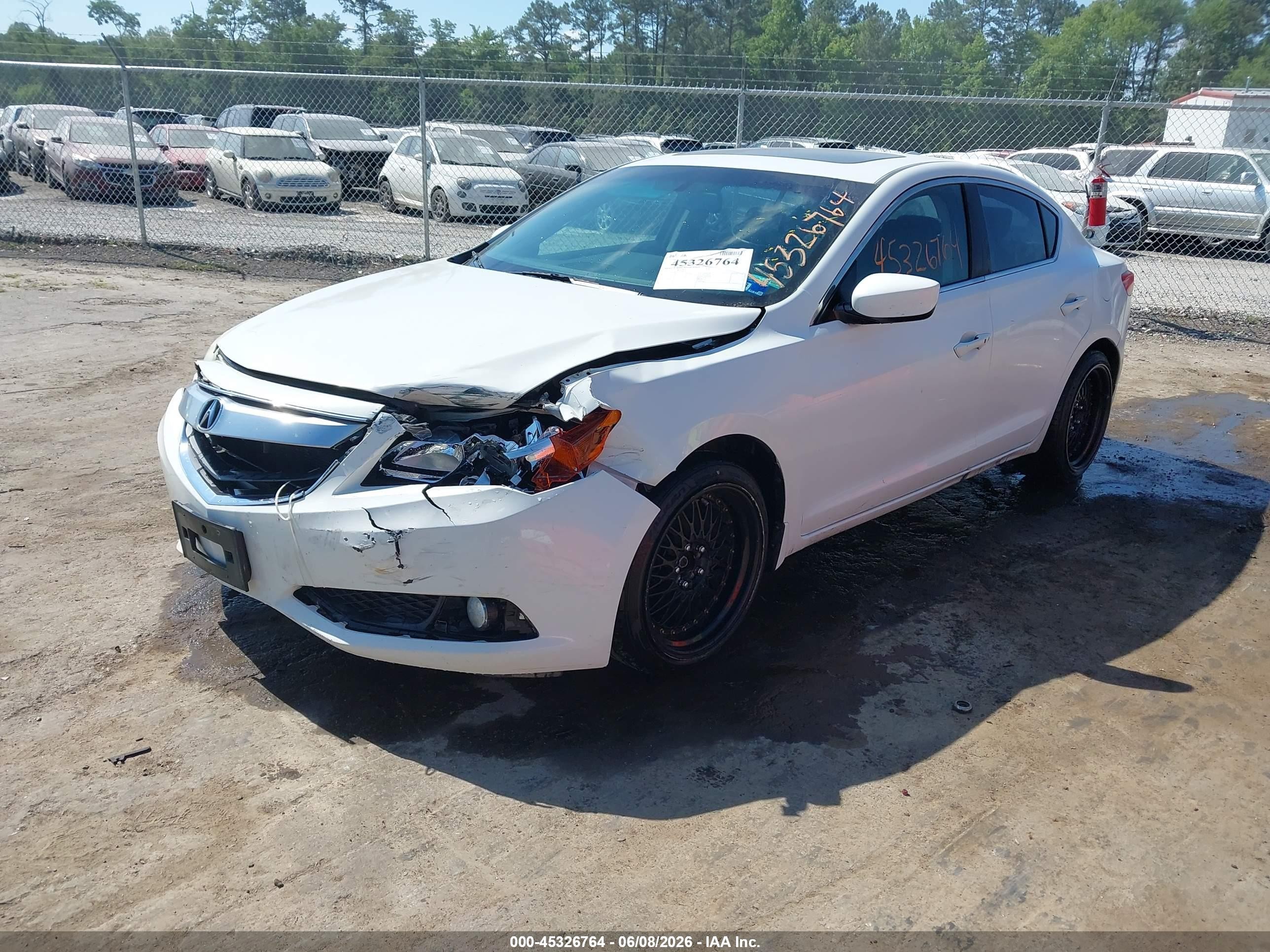 2015 Acura Ilx 2.0l White vin: 19VDE1F71FE010493