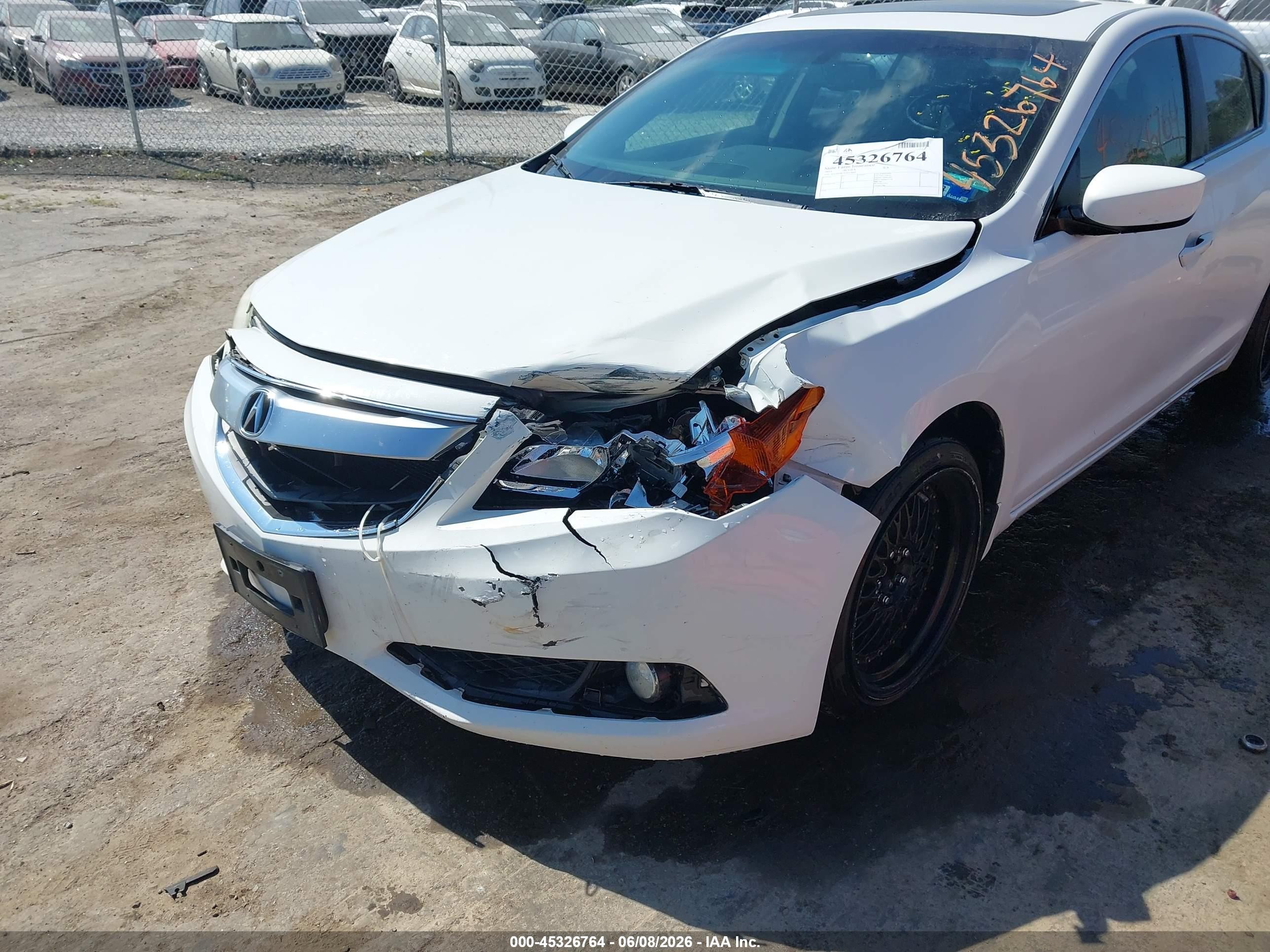 2015 Acura Ilx 2.0l White vin: 19VDE1F71FE010493