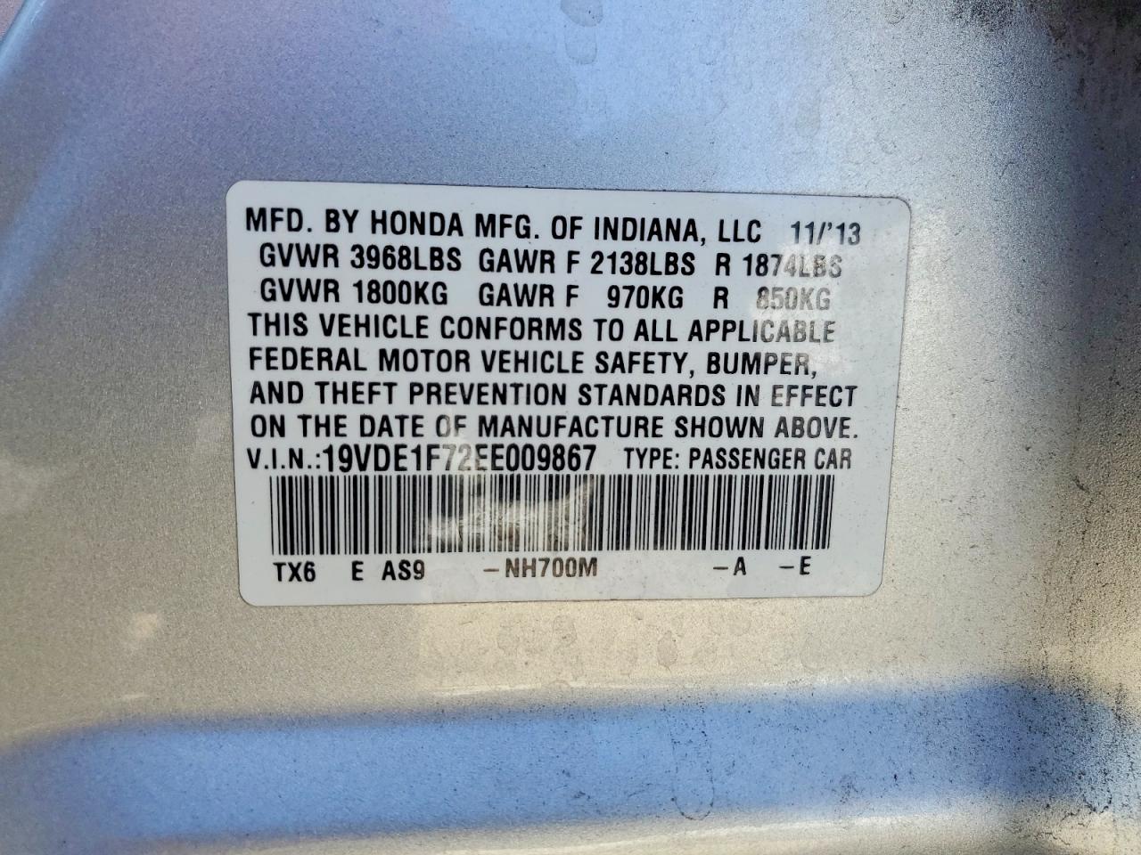2014 Acura Ilx 20 Tech Silver vin: 19VDE1F72EE009867