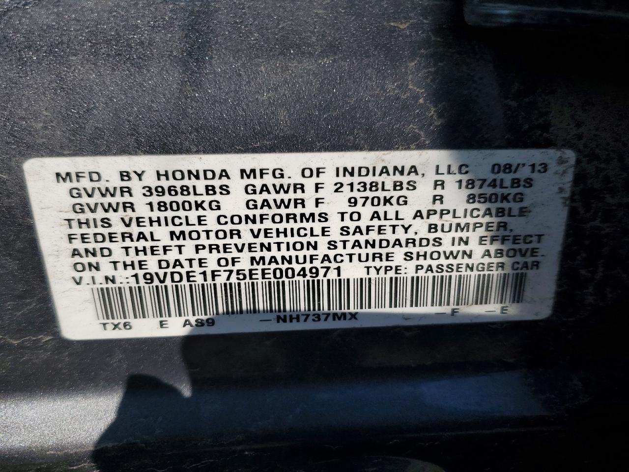 2014 Acura Ilx 20 Tech Gray vin: 19VDE1F75EE004971