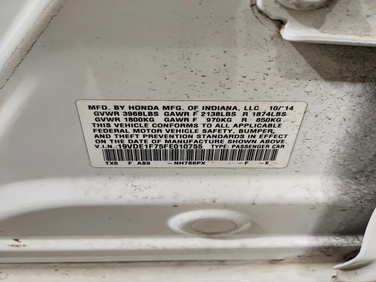 2015 Acura Ilx 20 Tech White vin: 19VDE1F75FE010755