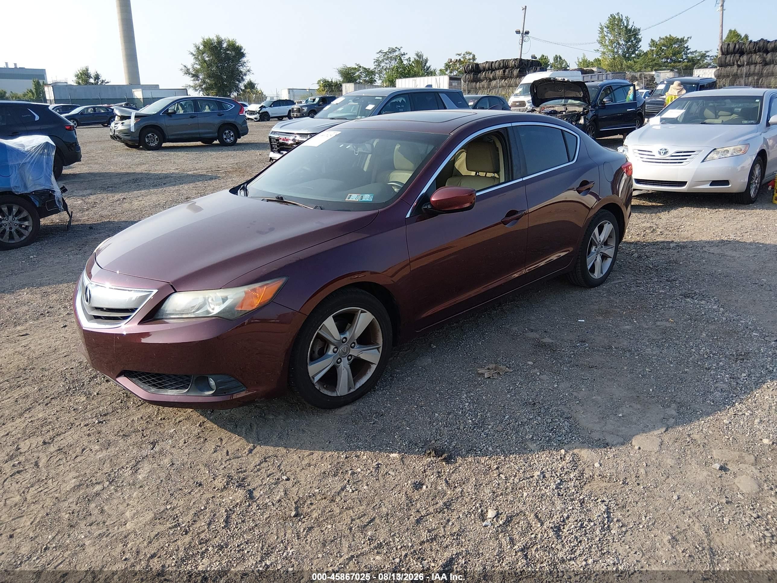 2014 Acura Ilx 2.0l Burgundy vin: 19VDE1F79EE008621