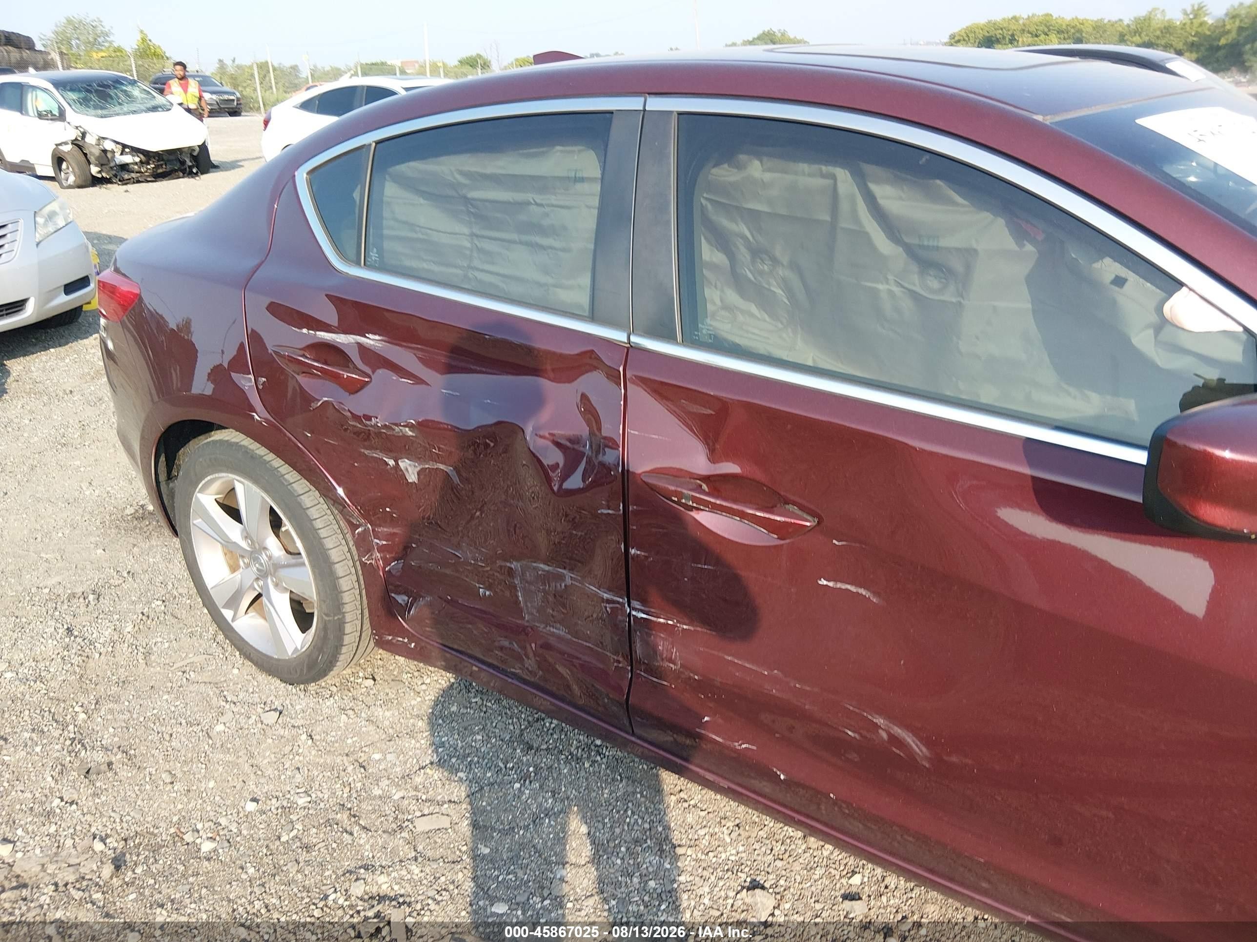 2014 Acura Ilx 2.0l Burgundy vin: 19VDE1F79EE008621