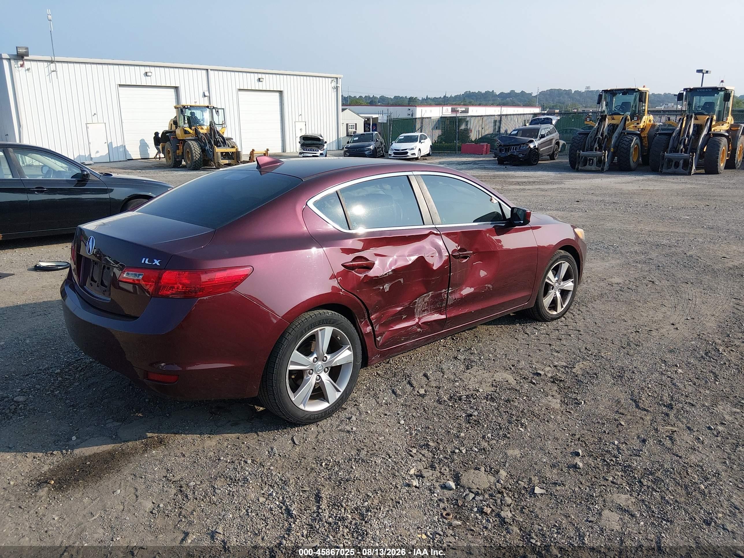2014 Acura Ilx 2.0l Burgundy vin: 19VDE1F79EE008621