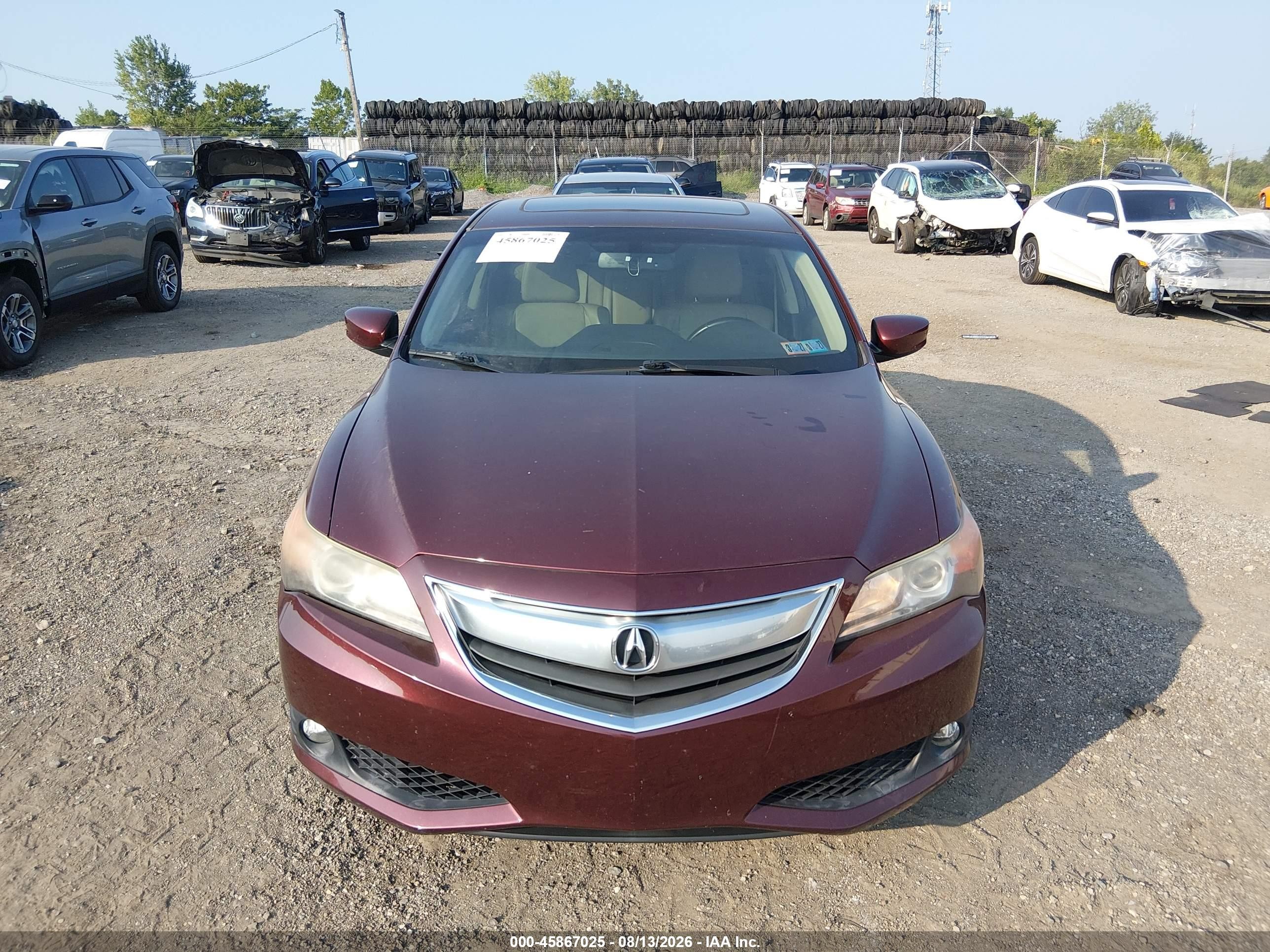 2014 Acura Ilx 2.0l Burgundy vin: 19VDE1F79EE008621