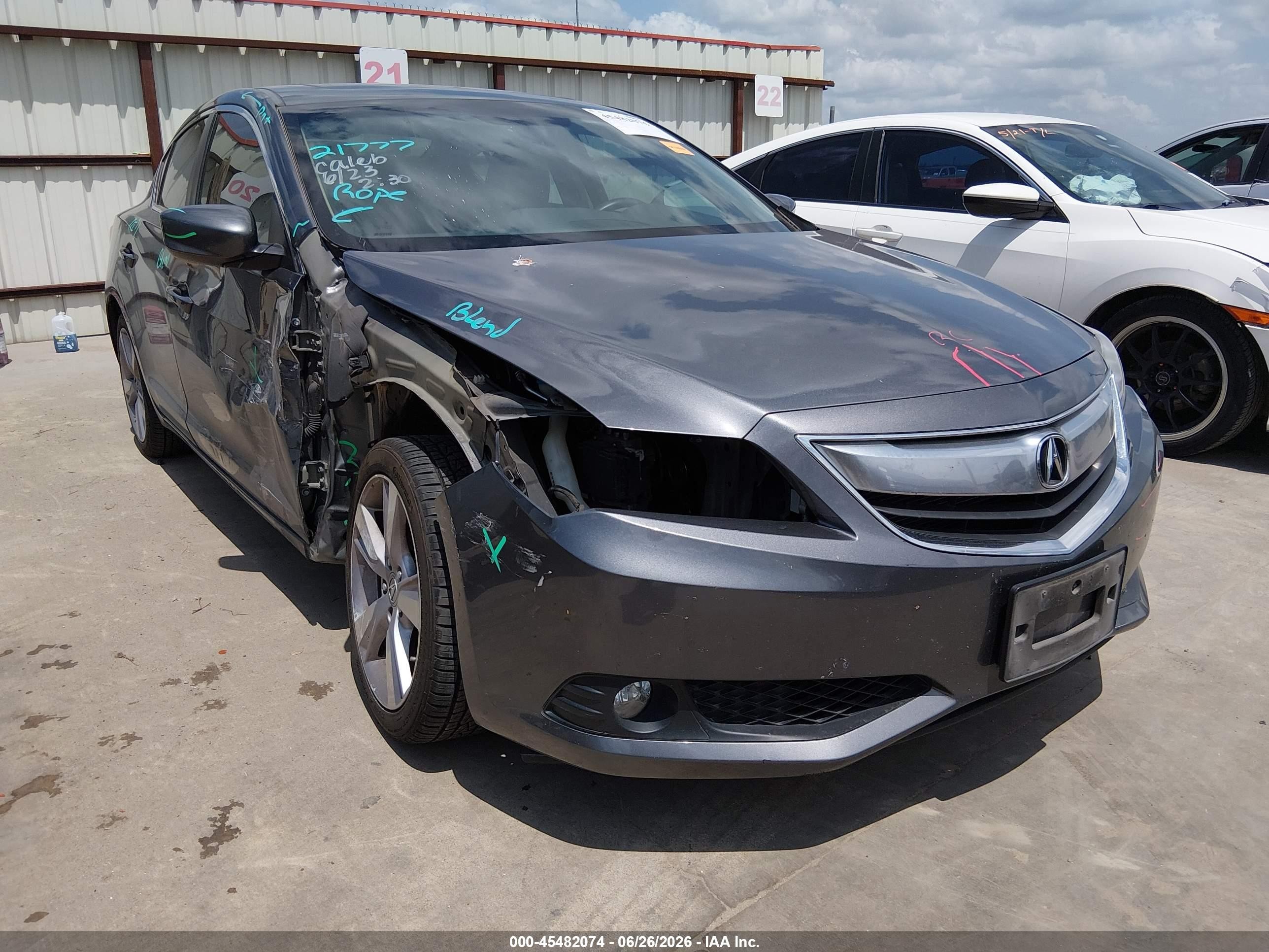 2014 Acura Ilx 2.0l Gray vin: 19VDE1F7XEE008806