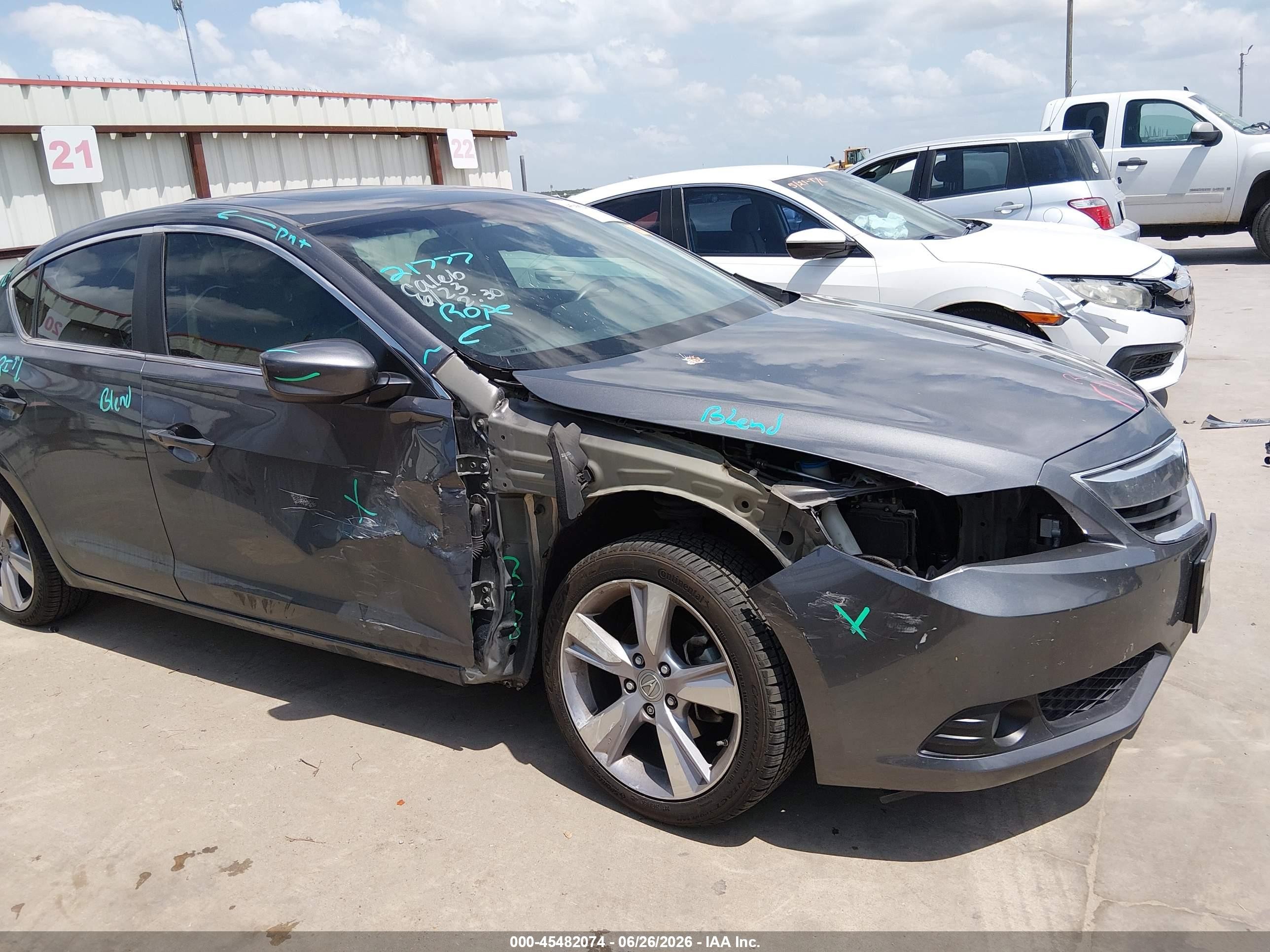 2014 Acura Ilx 2.0l Gray vin: 19VDE1F7XEE008806