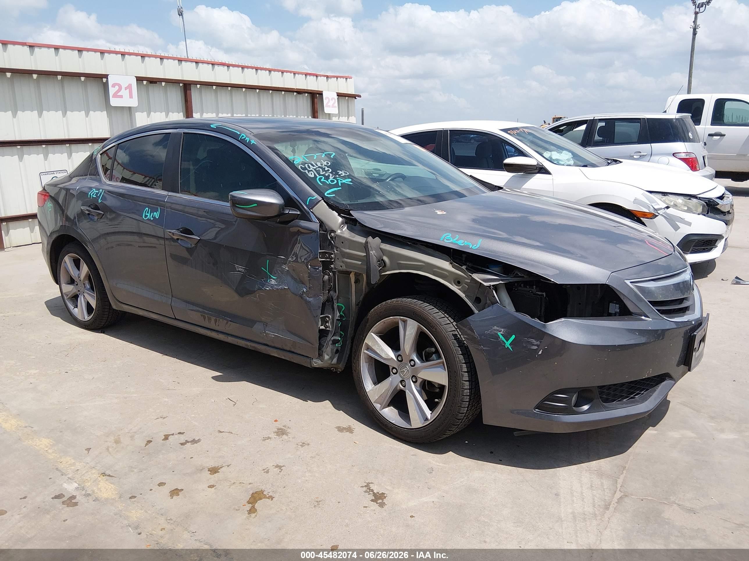 2014 Acura Ilx 2.0l Gray vin: 19VDE1F7XEE008806