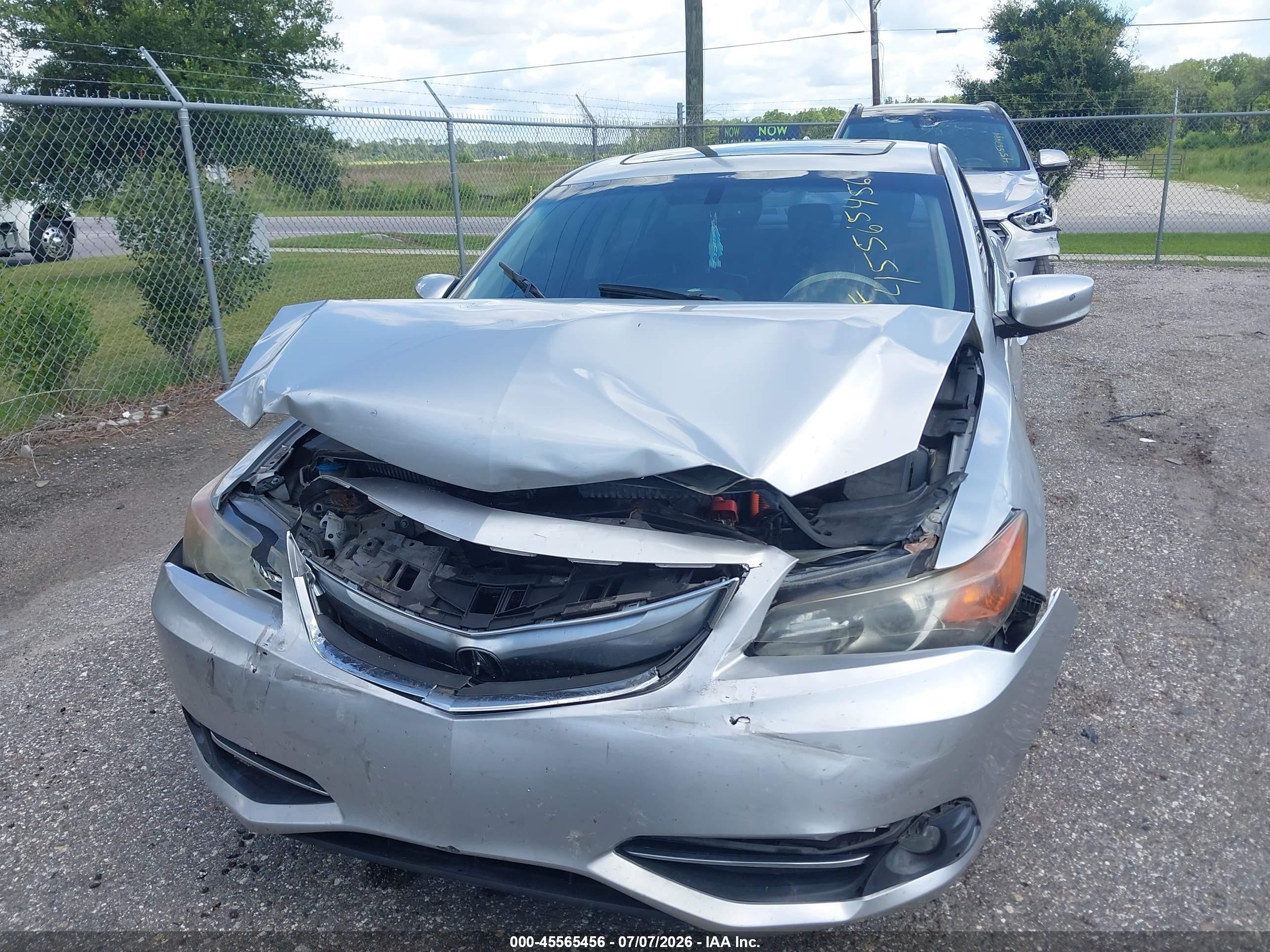 2013 Acura Ilx Hybrid 1.5l Gray vin: 19VDE3F71DE300855