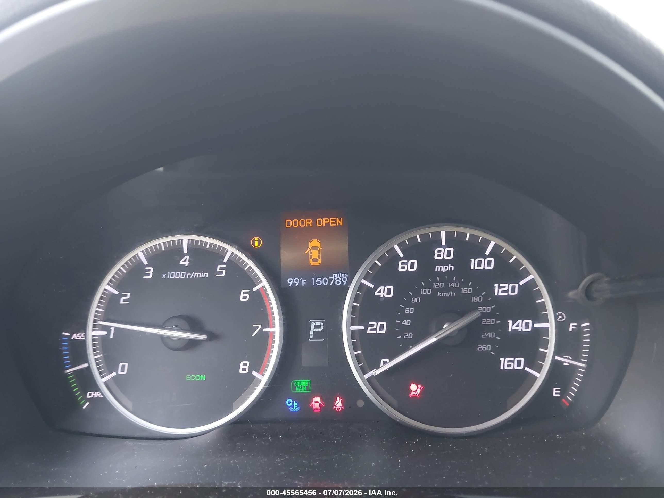 2013 Acura Ilx Hybrid 1.5l Gray vin: 19VDE3F71DE300855