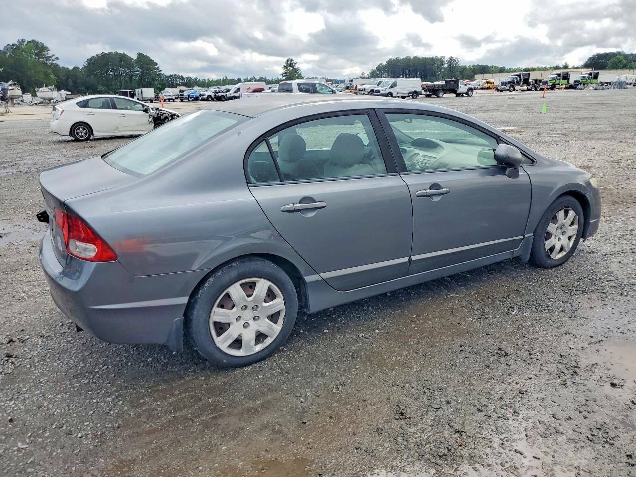 2009 Honda Civic Lx Silver vin: 19XFA15579E016301