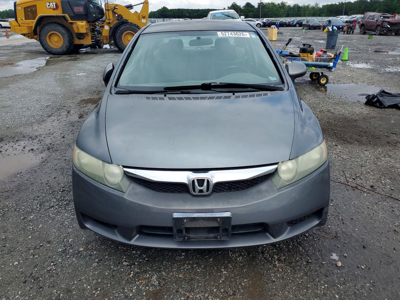 2009 Honda Civic Lx Silver vin: 19XFA15579E016301
