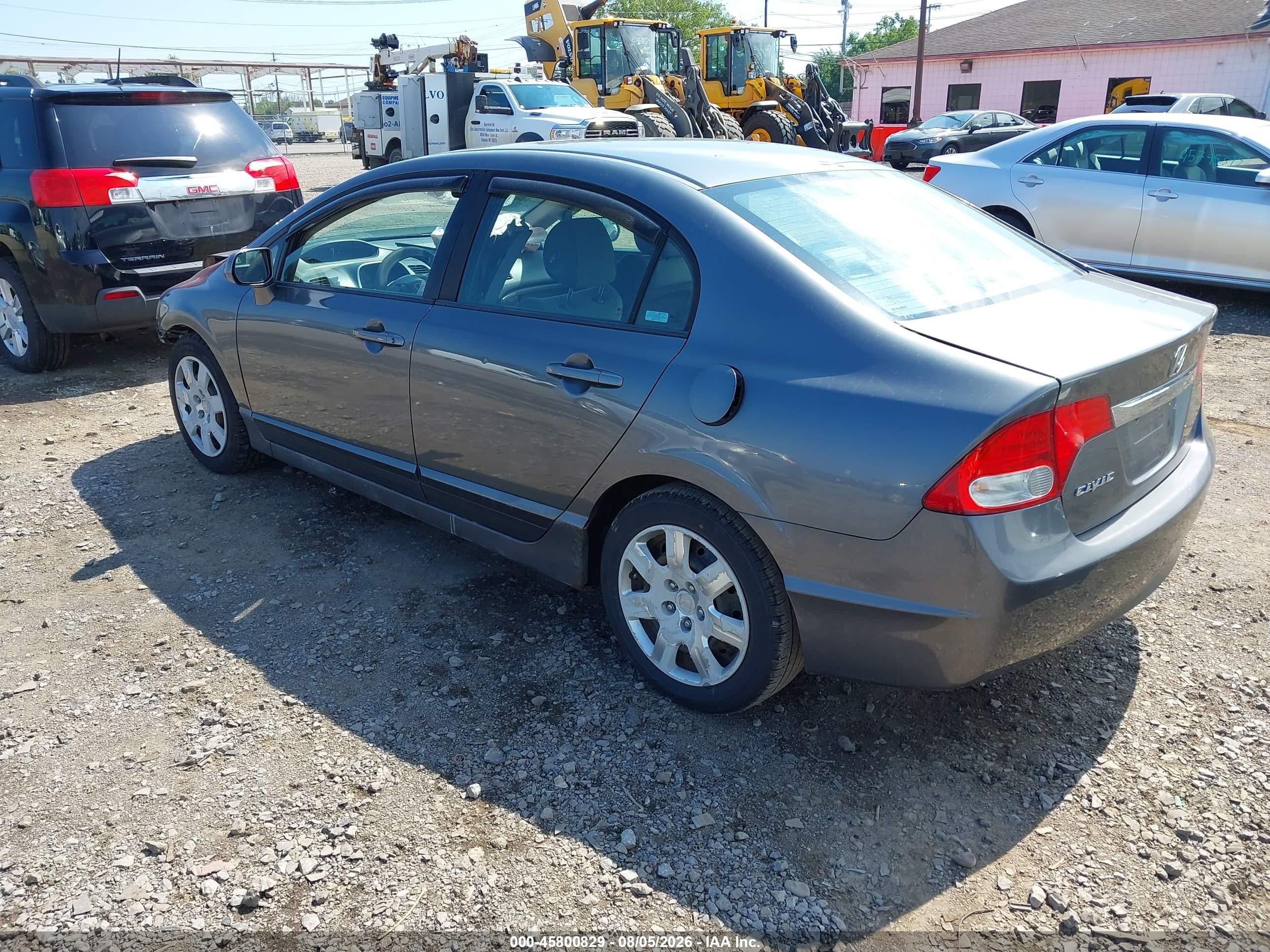 2009 Honda Civic Lx Серый vin: 19XFA15599E019801