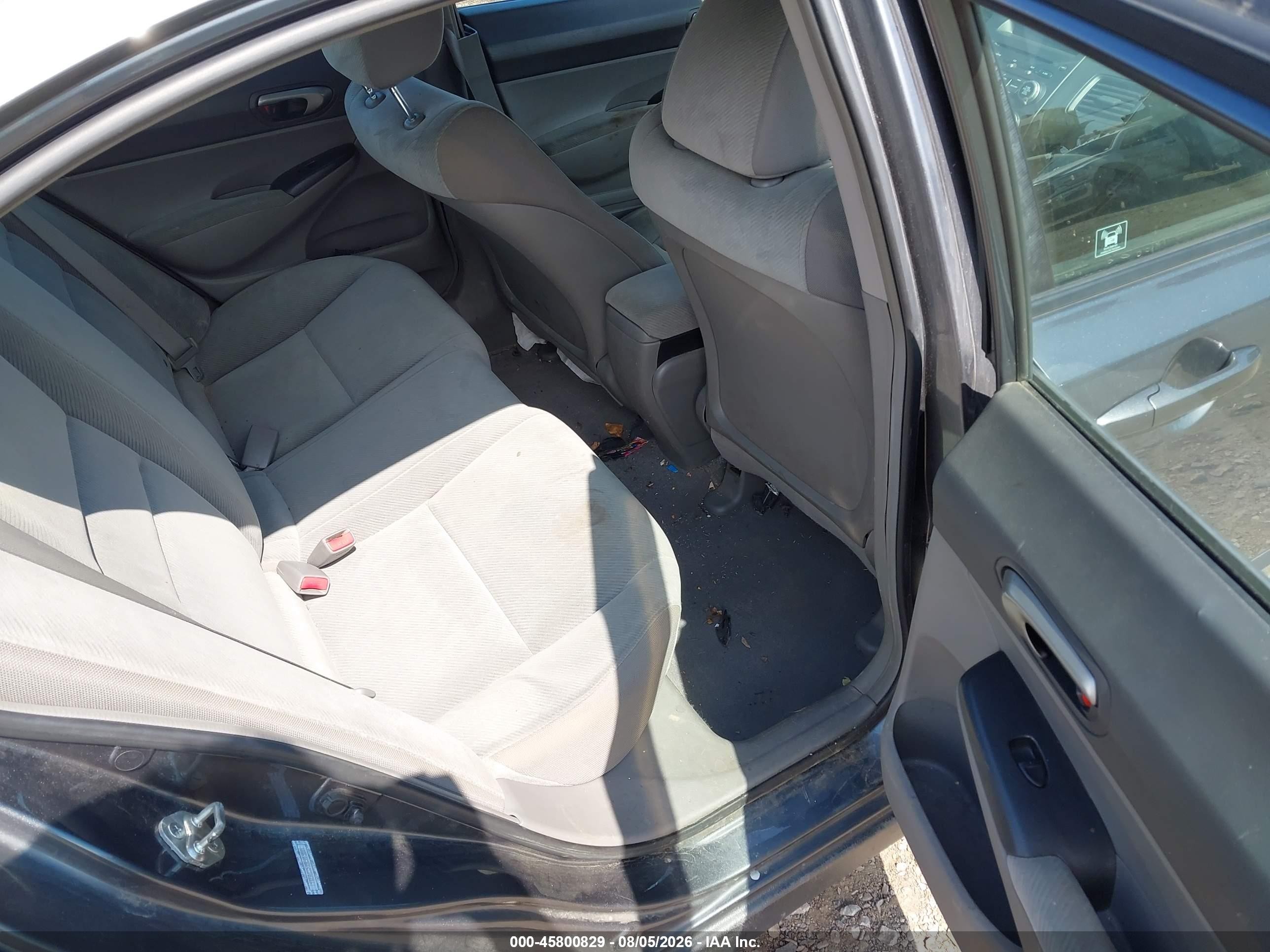 2009 Honda Civic Lx Серый vin: 19XFA15599E019801