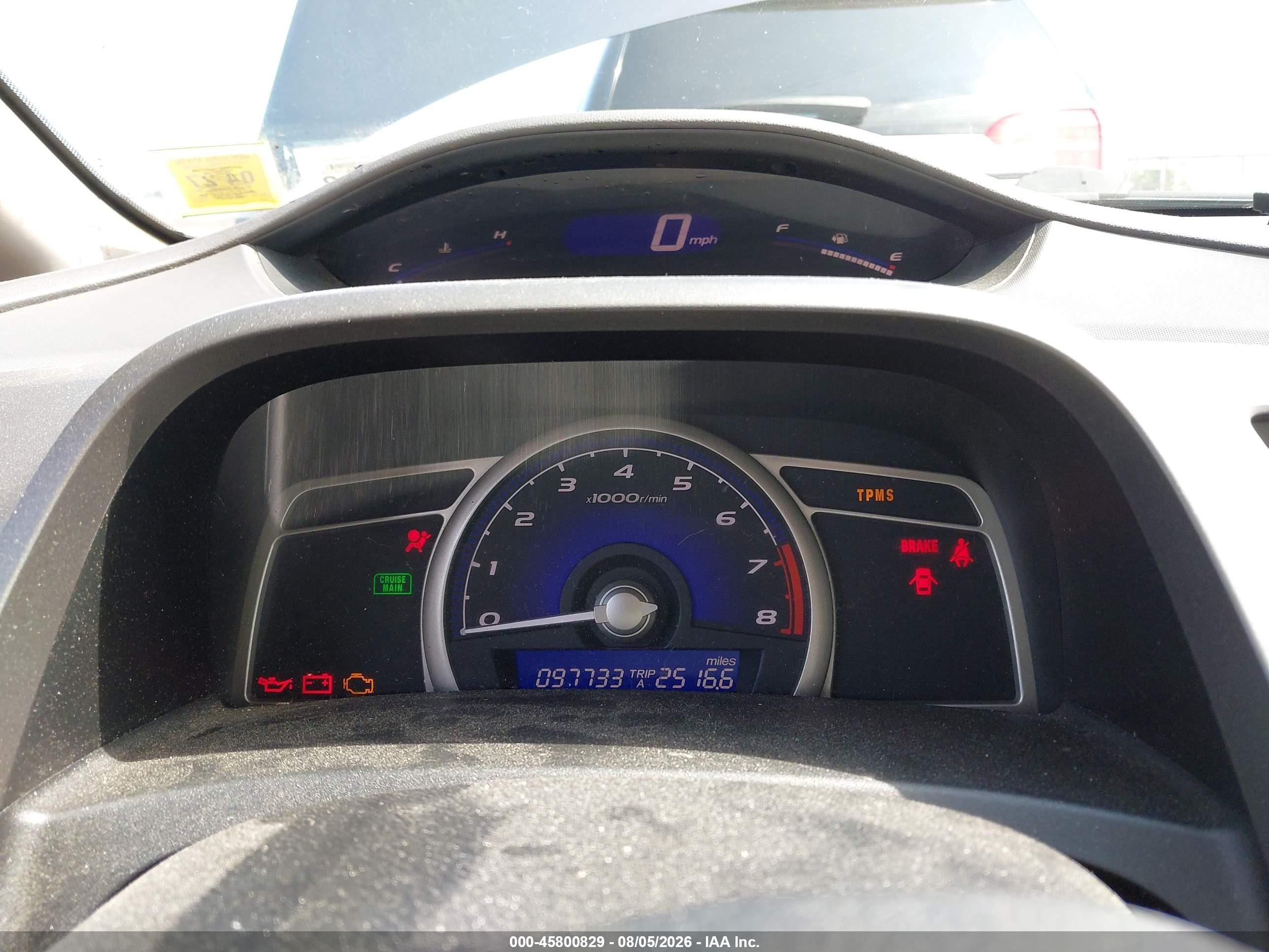 2009 Honda Civic Lx Серый vin: 19XFA15599E019801