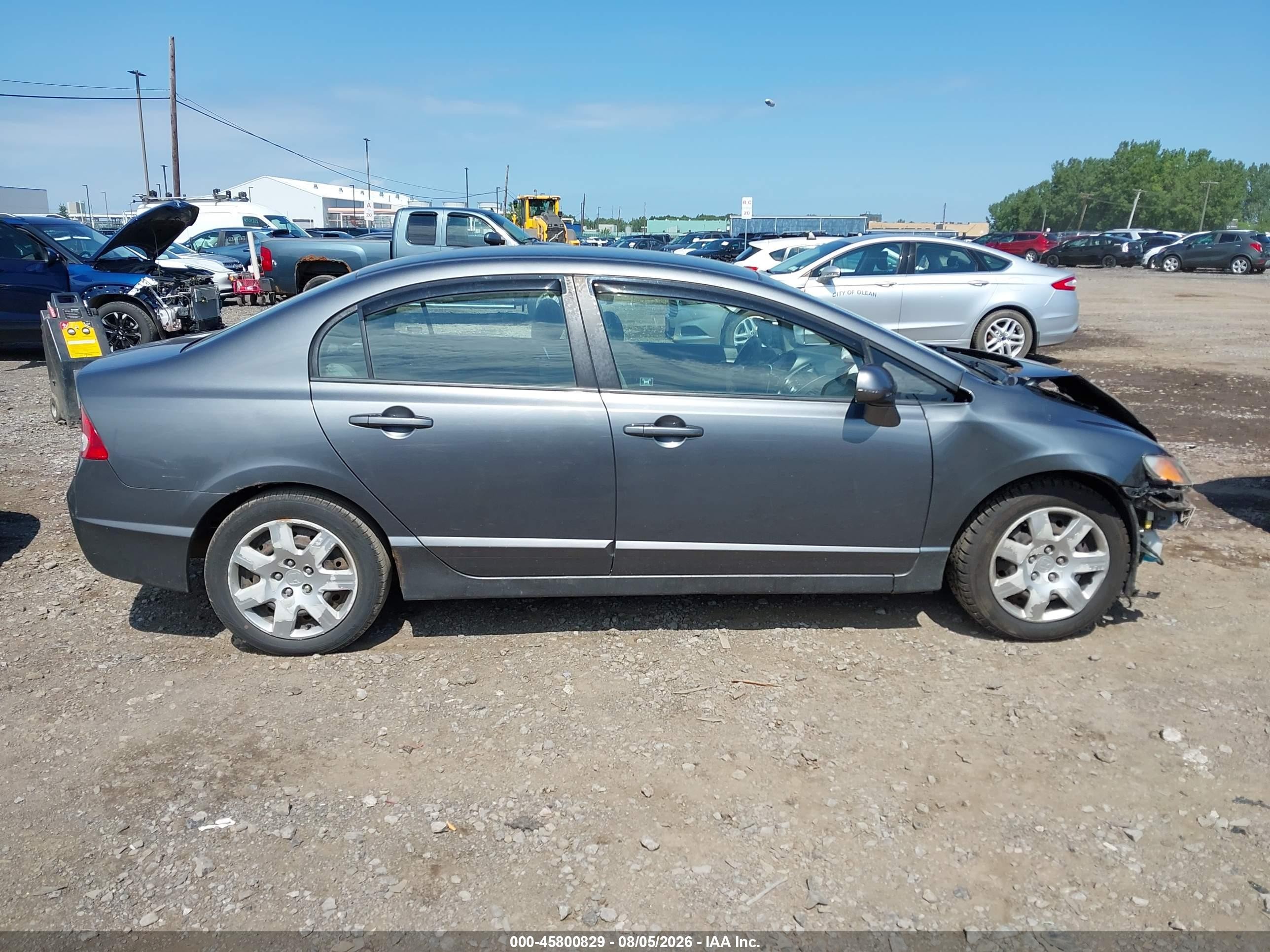 2009 Honda Civic Lx Серый vin: 19XFA15599E019801