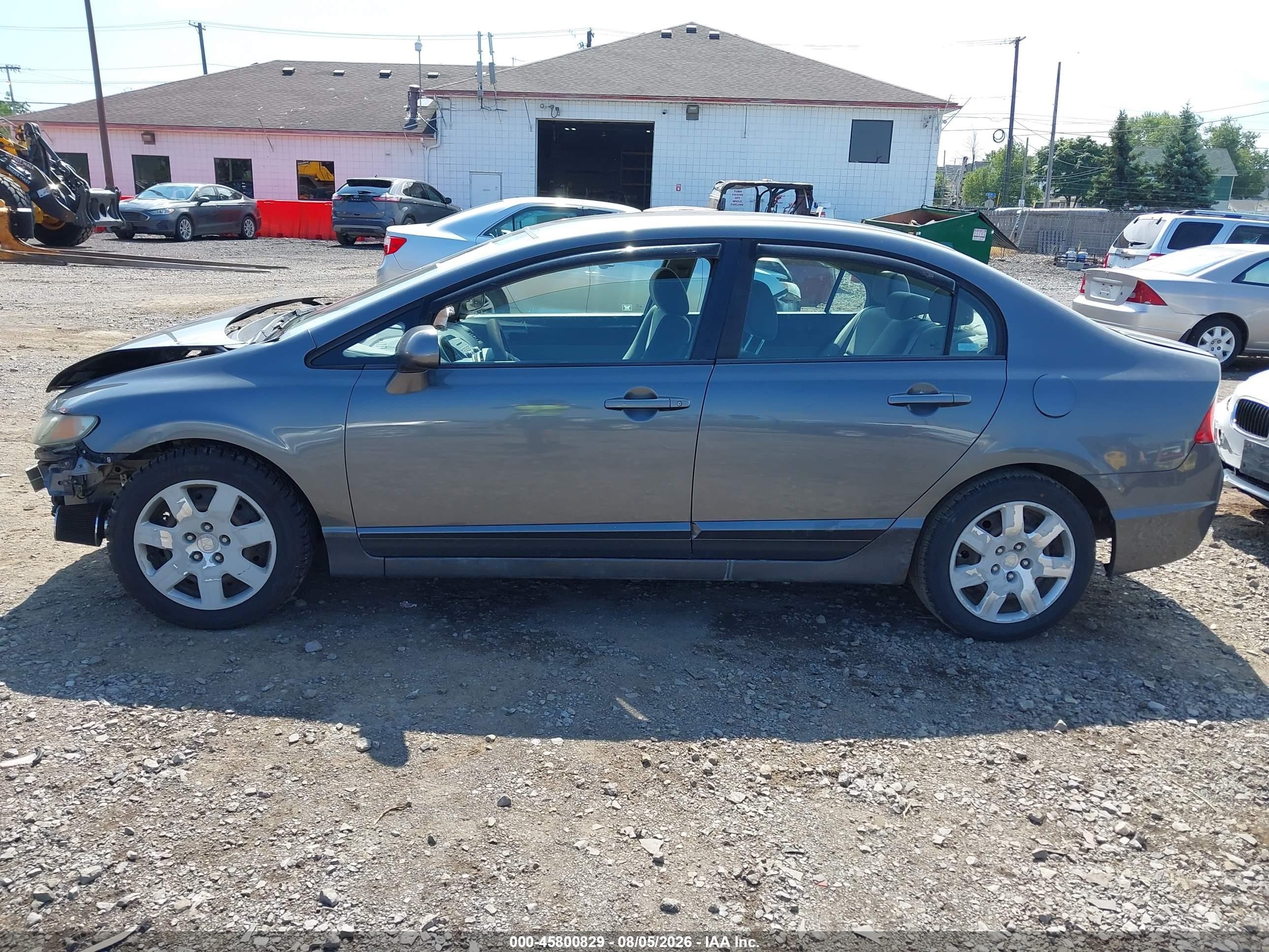 2009 Honda Civic Lx Серый vin: 19XFA15599E019801
