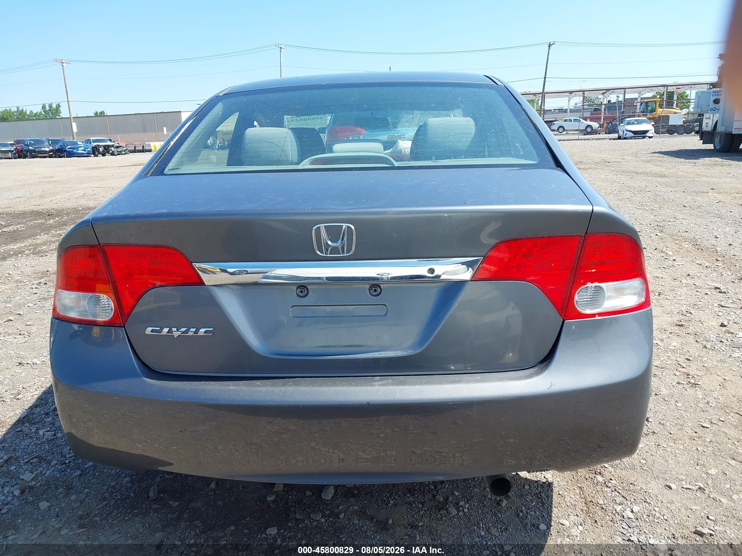 2009 Honda Civic Lx Серый vin: 19XFA15599E019801