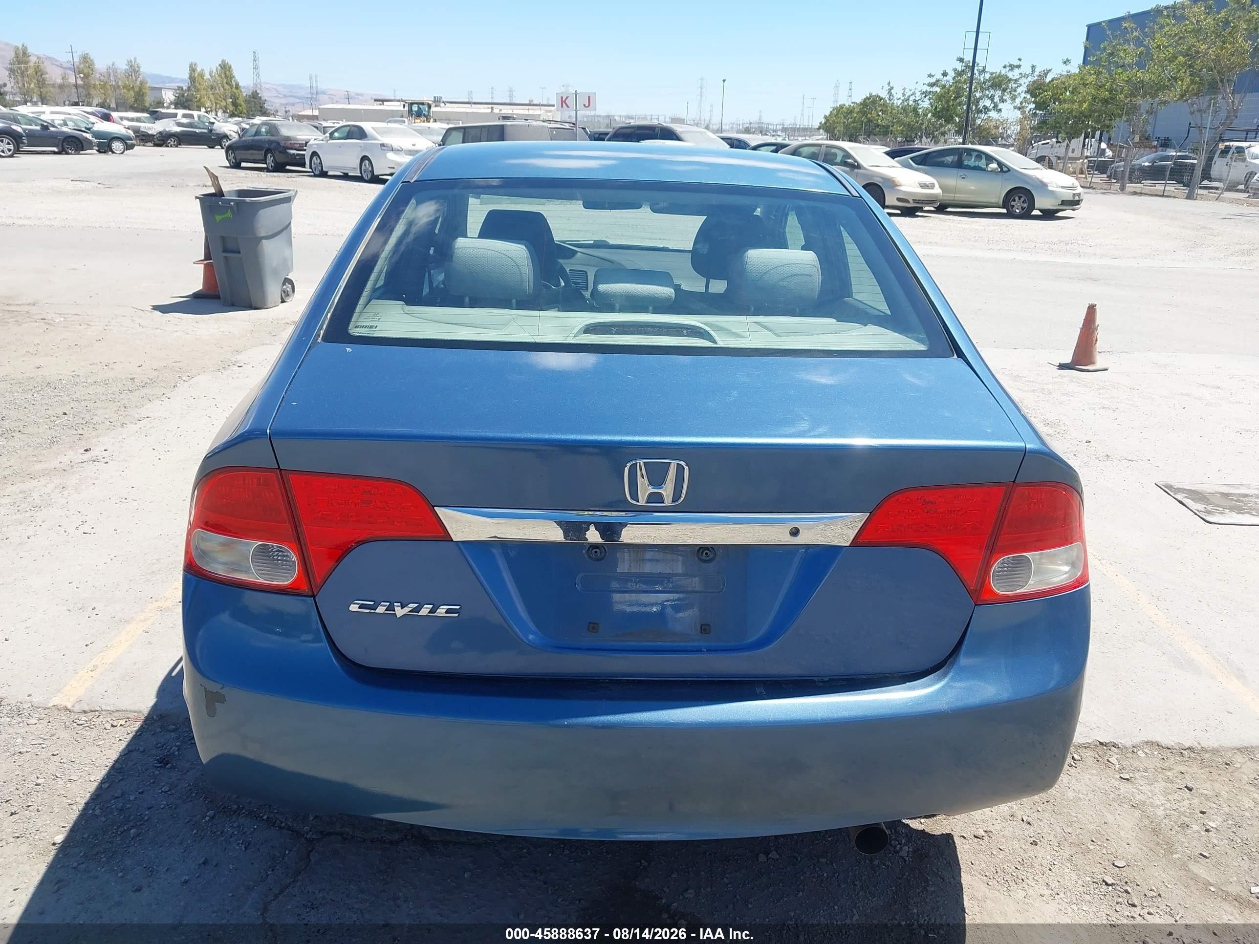 2009 Honda Civic Vp Blue vin: 19XFA16329E017501